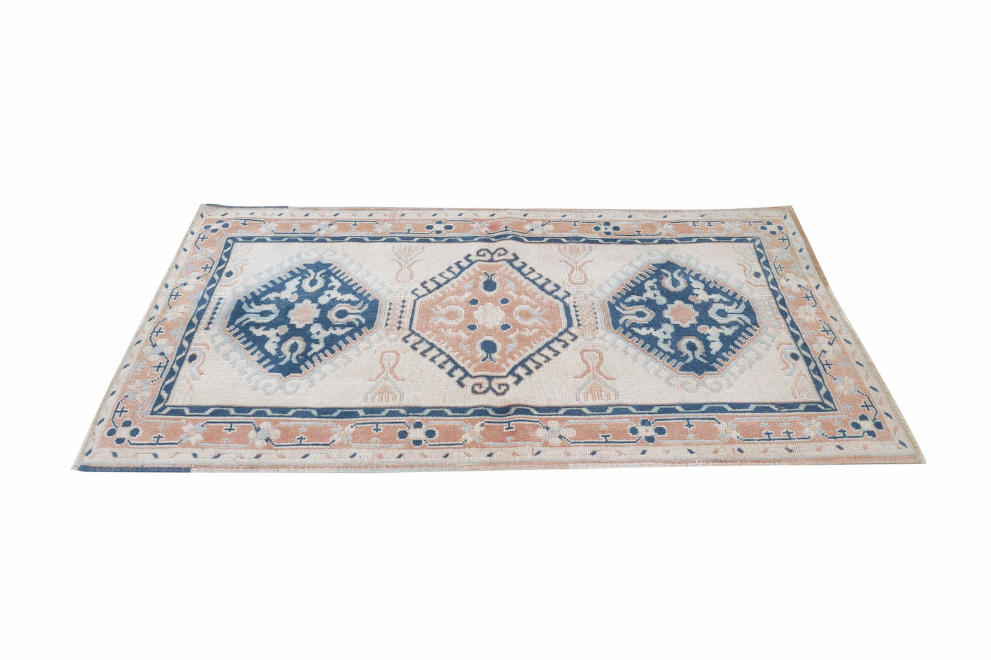 Handmade Area Rug, Turkish Oushak Rug, Vintage Unique Rug, Neutral Floor Rug, Contemporary Decor, Vintage Carpet, Turkey Rug, Rug 3x4, 12286
