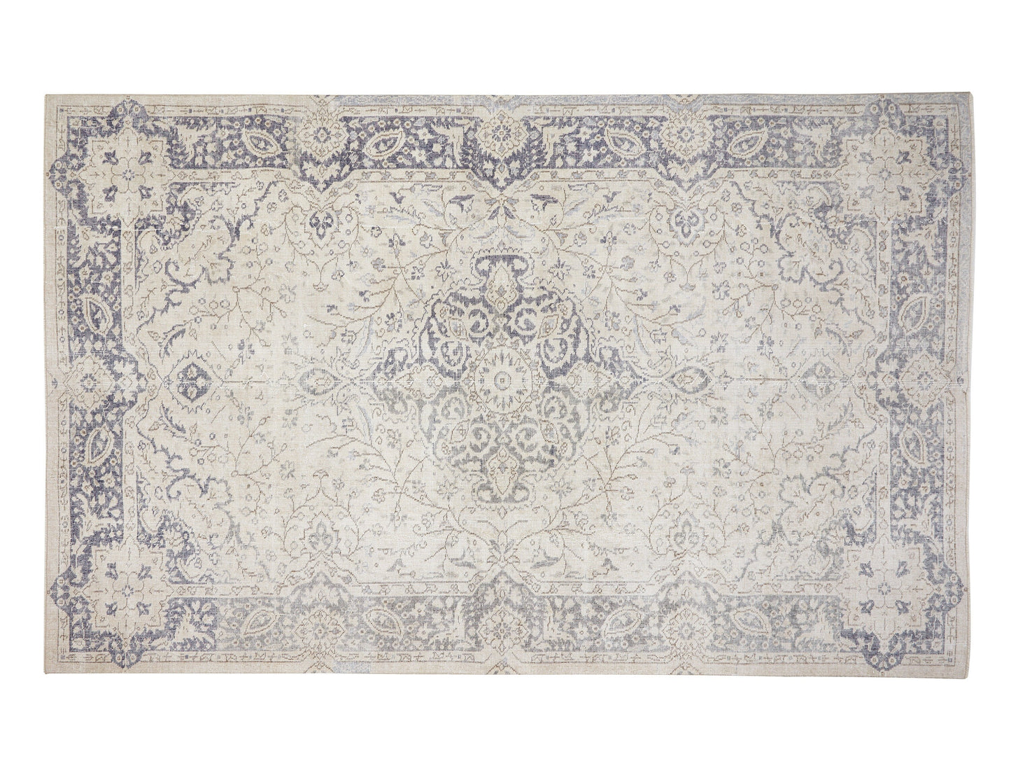Vintage Handmade Rug, Oushak Rustic Rug, Turkish Area Rug, Neutral Floor Rug, Rug 6x10, Turkey Rug, Primitive Rug, Bedroom Rug, 11485