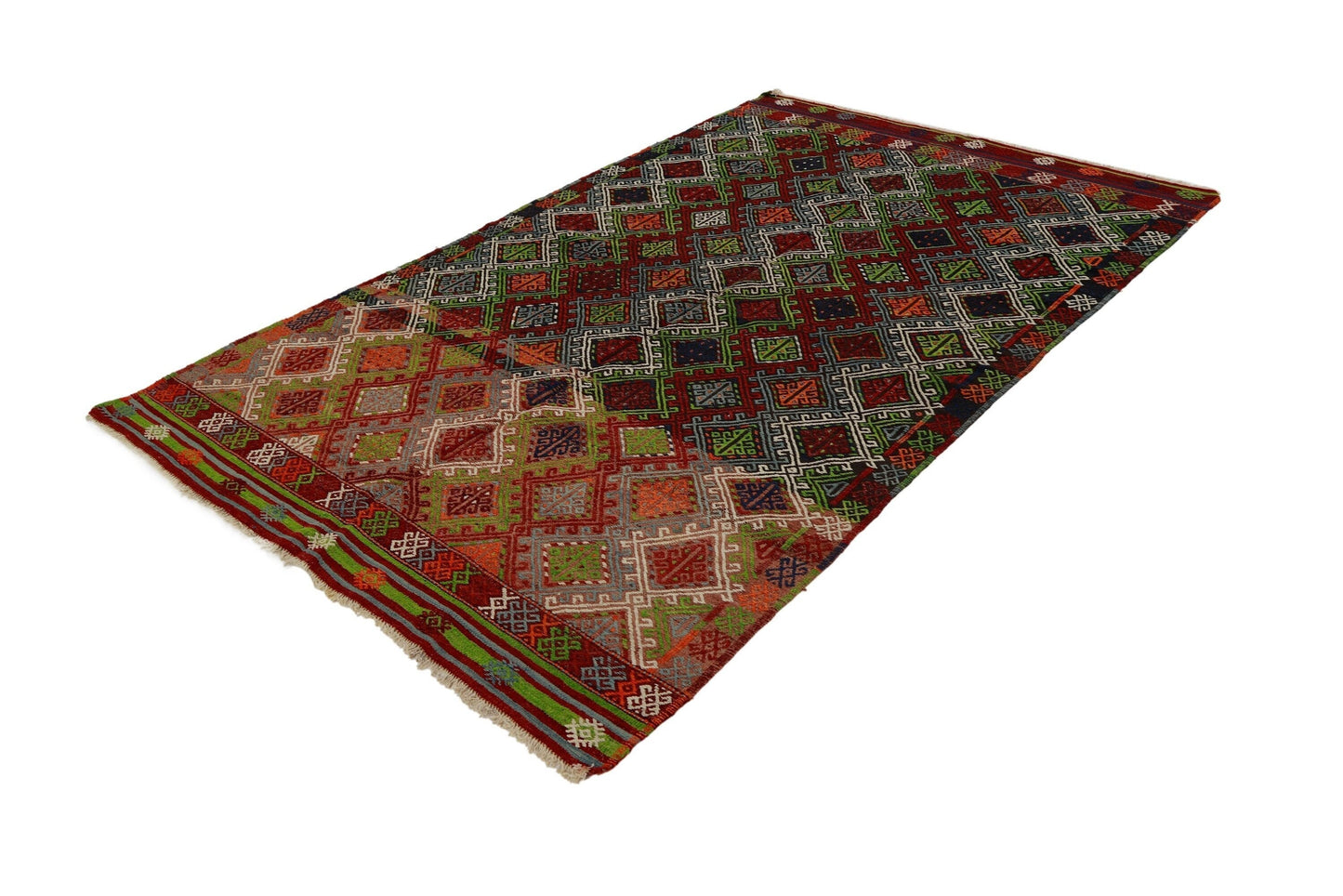 Vintage Turkish Kilim Rug, Area Kilim Rug, Bedroom Rug, Handmade Unique Rug, Primitive Area Rug, Wool Rug, Kilim Rug 5x8, Anatolia Rug, 2876