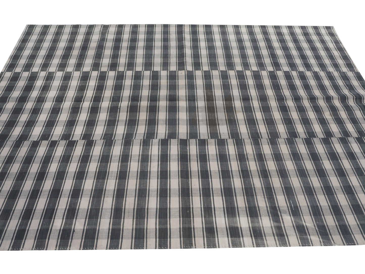 Vintage Handmade Kilim Rug, Turkish Plaid Kilim Rug, Area Striped Kilim Rug, Rug Kilim 6x9, Bohemian Rug, Living Room Rug, Wool Rug, 11844
