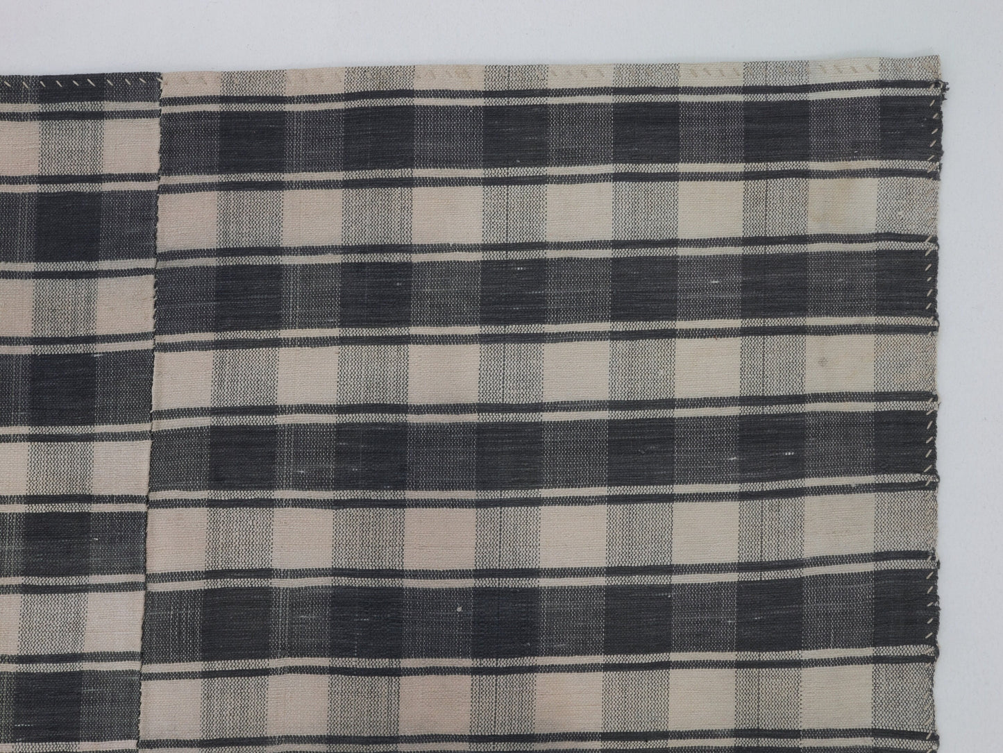 Vintage Handmade Kilim Rug, Turkish Plaid Kilim Rug, Area Striped Kilim Rug, Rug Kilim 6x9, Bohemian Rug, Living Room Rug, Wool Rug, 11844