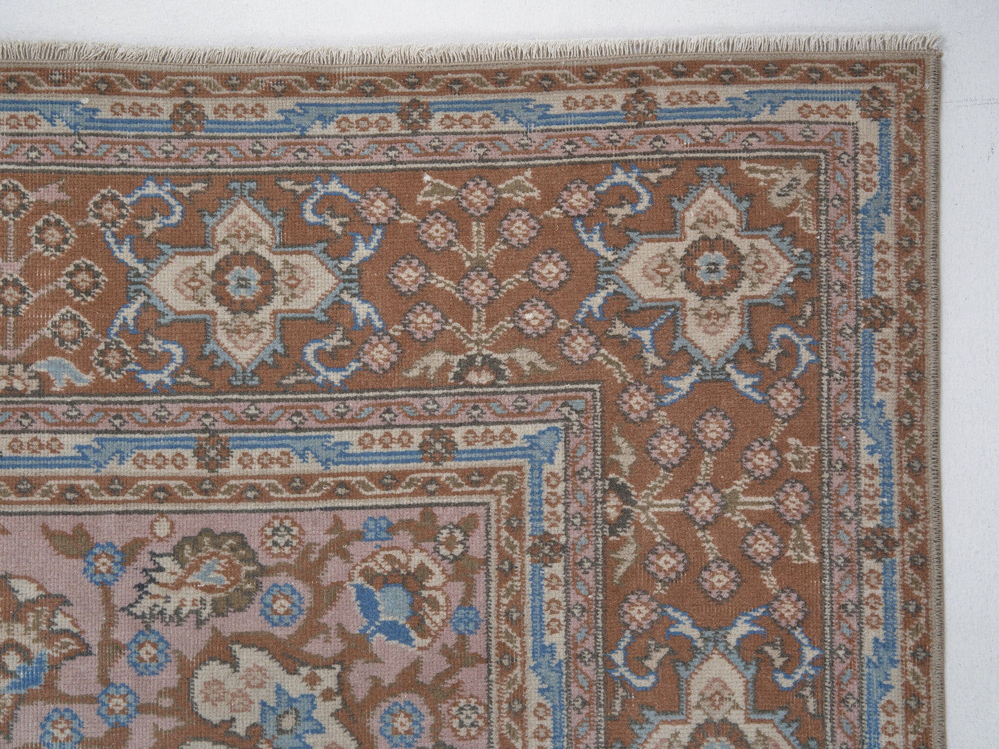 Turkish Oushak Rug, Vintage Handmade Rug, Area Floor Rug, Living Room Rug, Primitive Rug, Anatolia Rustic Rug, Turkey Rug, Rug 6x9, 11466