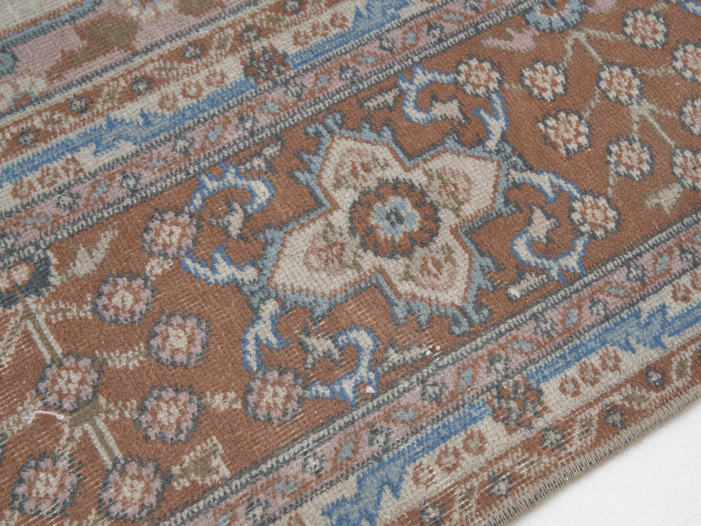Turkish Oushak Rug, Vintage Handmade Rug, Area Floor Rug, Living Room Rug, Primitive Rug, Anatolia Rustic Rug, Turkey Rug, Rug 6x9, 11466