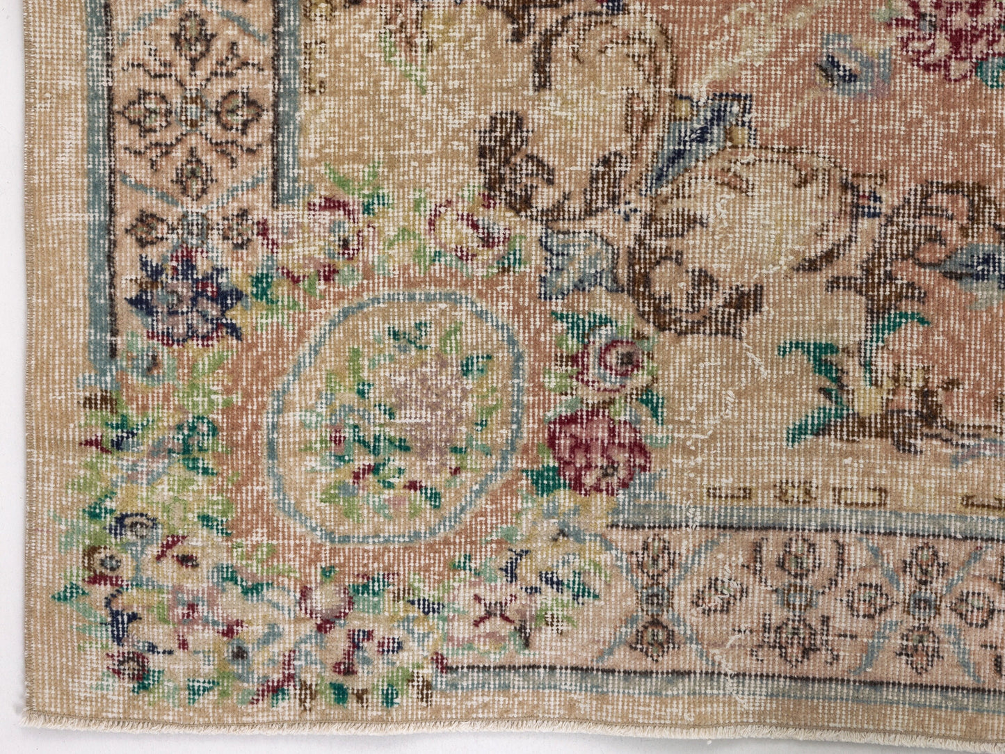 Turkish Rug, Vintage Rug, Handmade Rug, Oushak Rug, Area Rug, Turkey Rug, Vintage Carpet, Neutral Rug,Bedroom Rug, Rug 7x10, Wool Rug, 10432