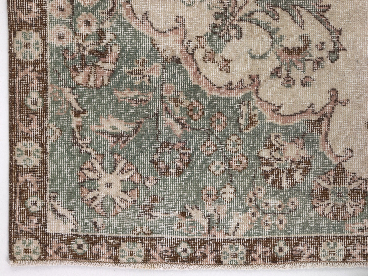 Turkish Vintage Oushak Rug, Handmade Area Faded Rug, Anatolia Rustic Rug, Living Room Rug, Primitive Rug, Vintage Carpet, Rug 6x11, 10480