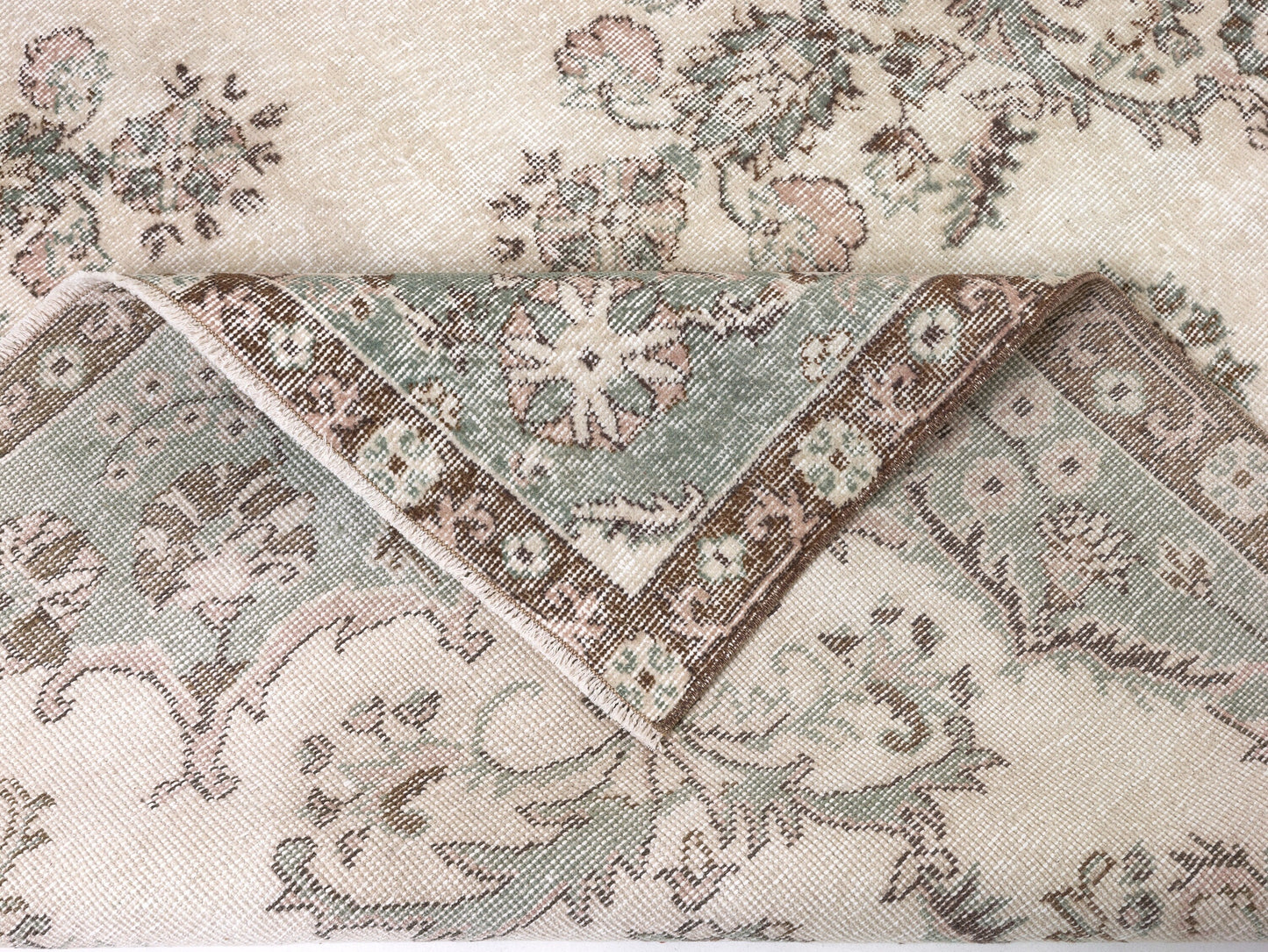 Turkish Vintage Oushak Rug, Handmade Area Faded Rug, Anatolia Rustic Rug, Living Room Rug, Primitive Rug, Vintage Carpet, Rug 6x11, 10480