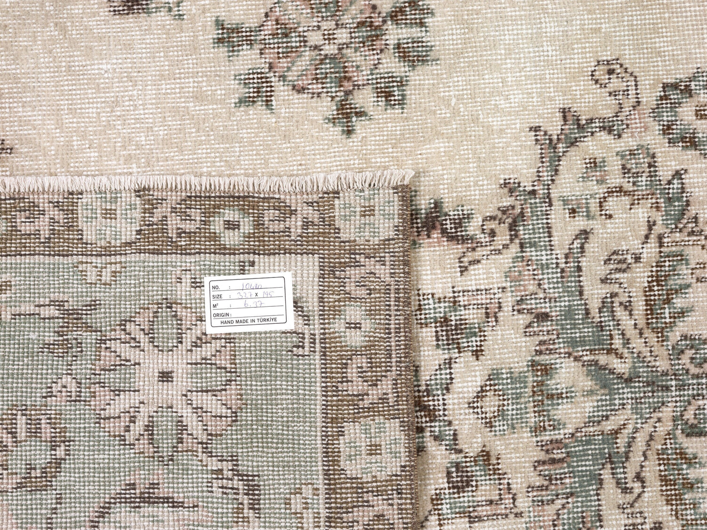 Turkish Vintage Oushak Rug, Handmade Area Faded Rug, Anatolia Rustic Rug, Living Room Rug, Primitive Rug, Vintage Carpet, Rug 6x11, 10480