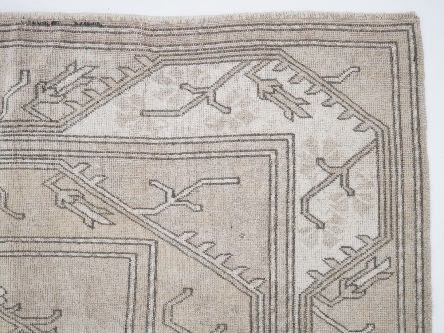 Turkish Handmade Rug, Vintage Unique Rug, Oushak Faded Rug, Scandinavian Rug, Office Rug, Turkish Carpet, Turkey Rug, Rug 5x8, 12373