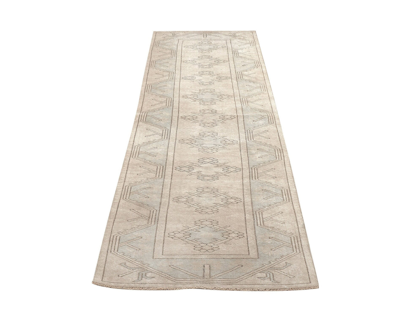 Turkish Oushak Runner, Vintage Runner, Runner Rug, Carpet Runner,Long Narrow Runner Rug, Rug Runner, Scandinavian Rug, Runner Rug 3x9, 11475