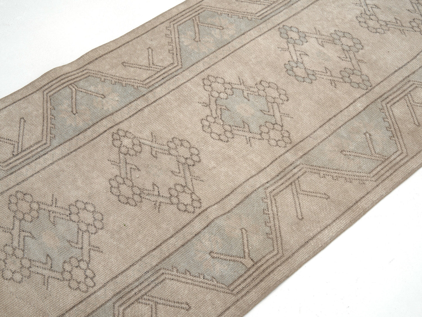 Turkish Oushak Runner, Vintage Runner, Runner Rug, Carpet Runner,Long Narrow Runner Rug, Rug Runner, Scandinavian Rug, Runner Rug 3x9, 11475