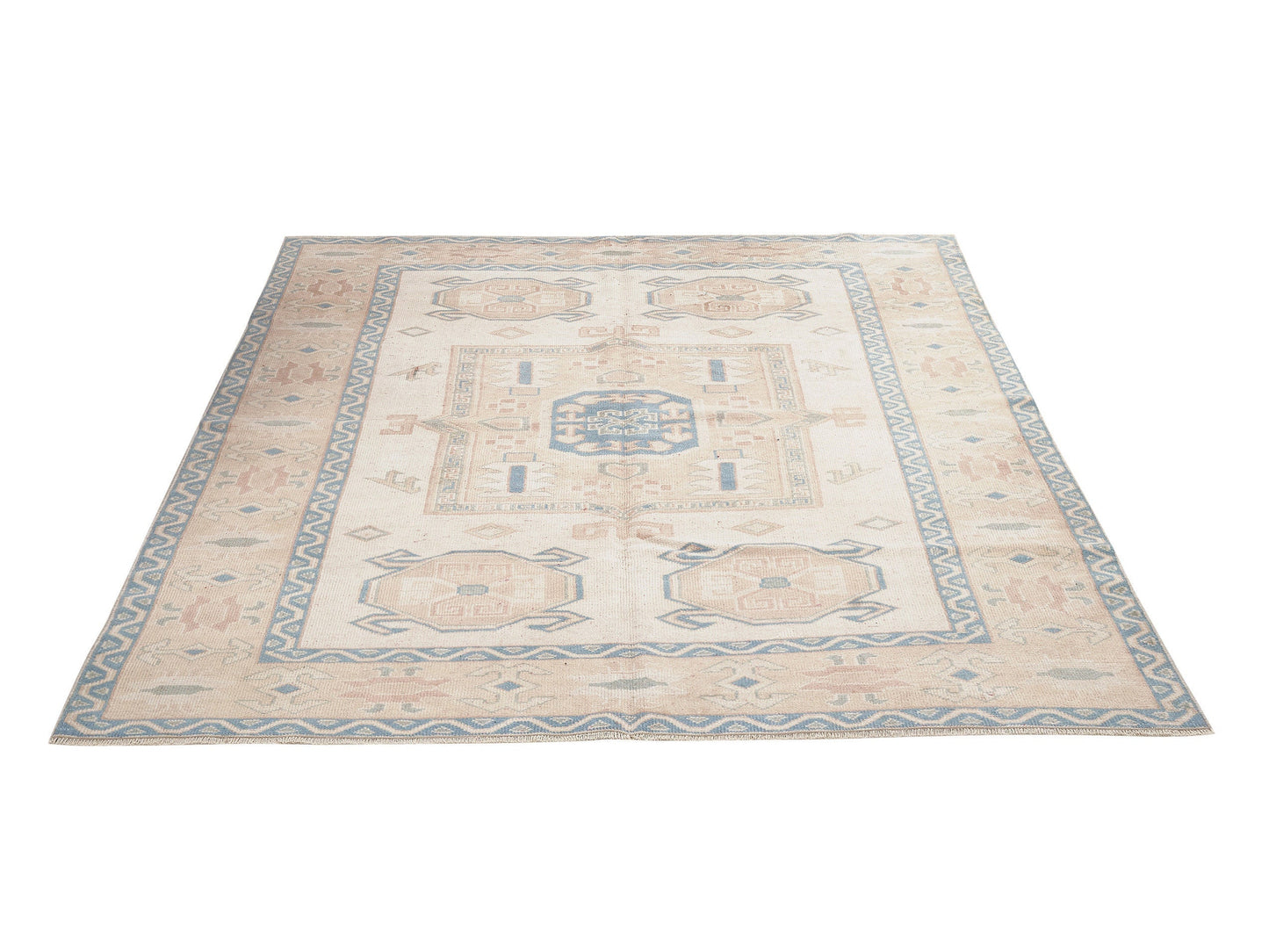 Turkish Rug, Vintage Rug, Handmade Rug, Neutral Rug, Rug 6x8, Area Rug, Turkey Rug, Living Room Rug, Carpet Rug, Coastal Decor, 9990