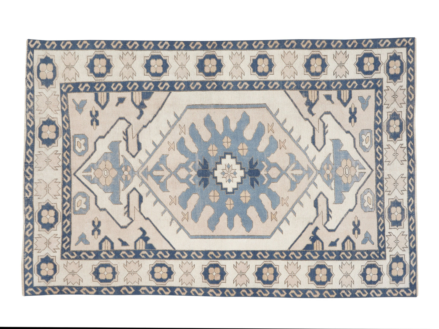 Turkish Oushak Rug, Vintage Handmade Rug, Area Eclectic Rug, Neutral Unique Rug, Wool Rug, Nursery Rug,Turkey Rug, Rug 5x8, Carpet Rug, 9993