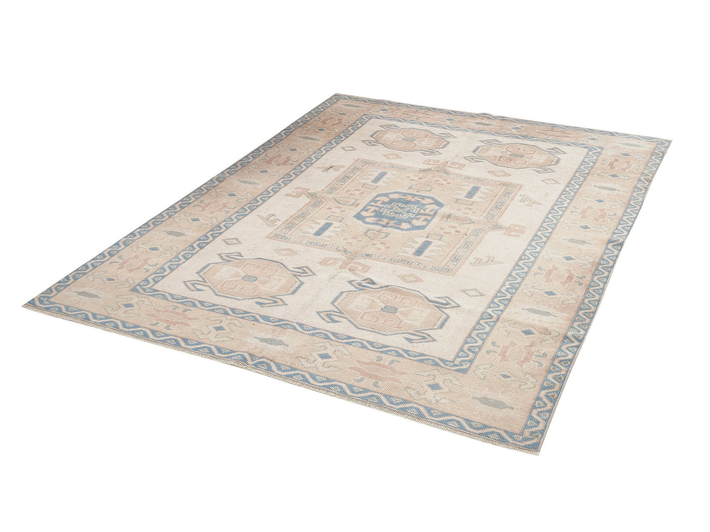 Turkish Rug, Vintage Rug, Handmade Rug, Neutral Rug, Rug 6x8, Area Rug, Turkey Rug, Living Room Rug, Carpet Rug, Coastal Decor, 9990