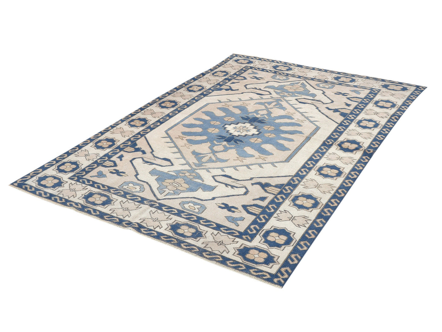 Turkish Oushak Rug, Vintage Handmade Rug, Area Eclectic Rug, Neutral Unique Rug, Wool Rug, Nursery Rug,Turkey Rug, Rug 5x8, Carpet Rug, 9993