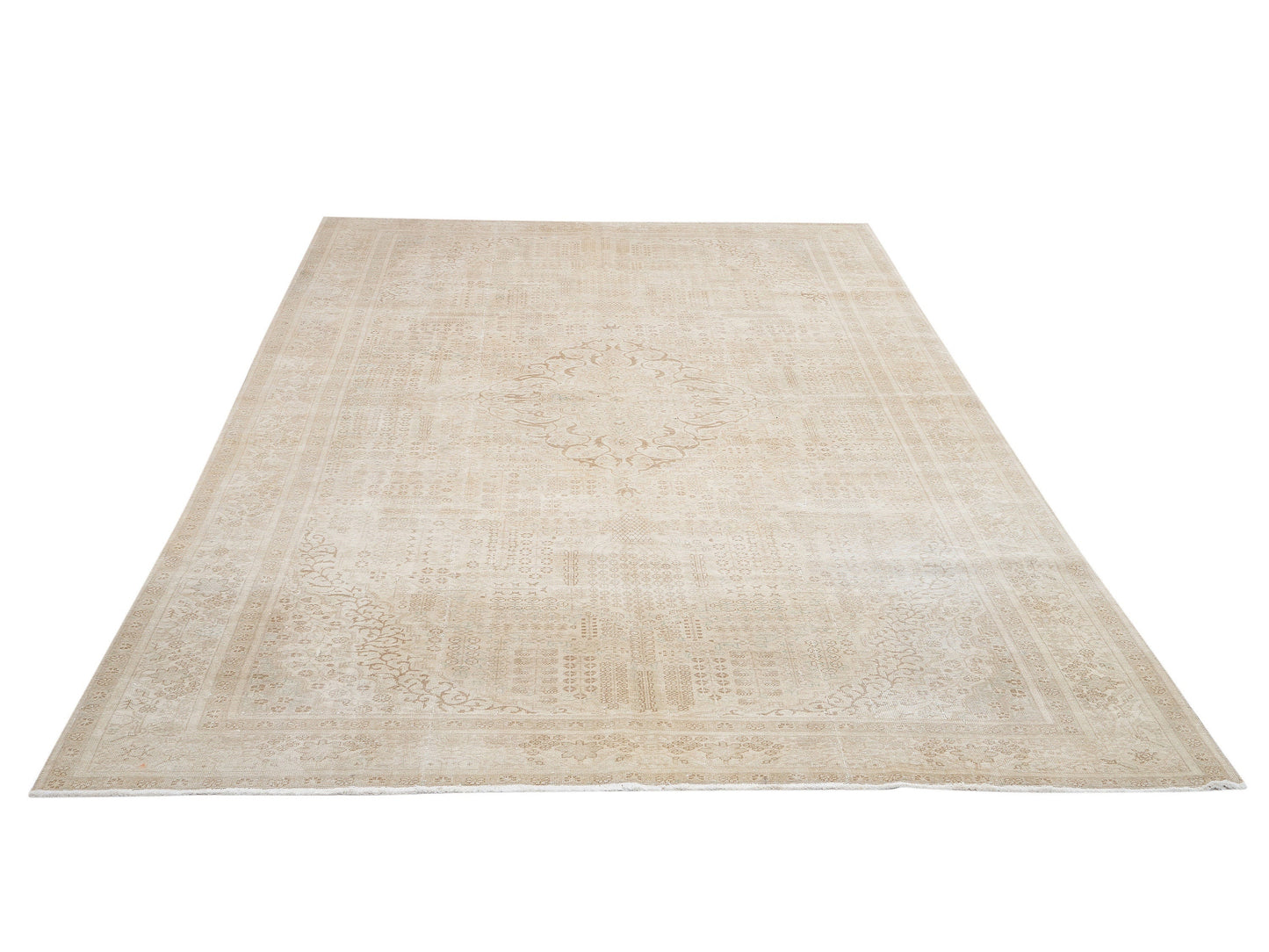 Turkish Handmade Area Rug, Vintage Muted Rug, Oushak Faded Rug, Living Room Rug, Scandinavian Rug, Turkey Rug, Neutral Rug, Rug 6x10, 9501