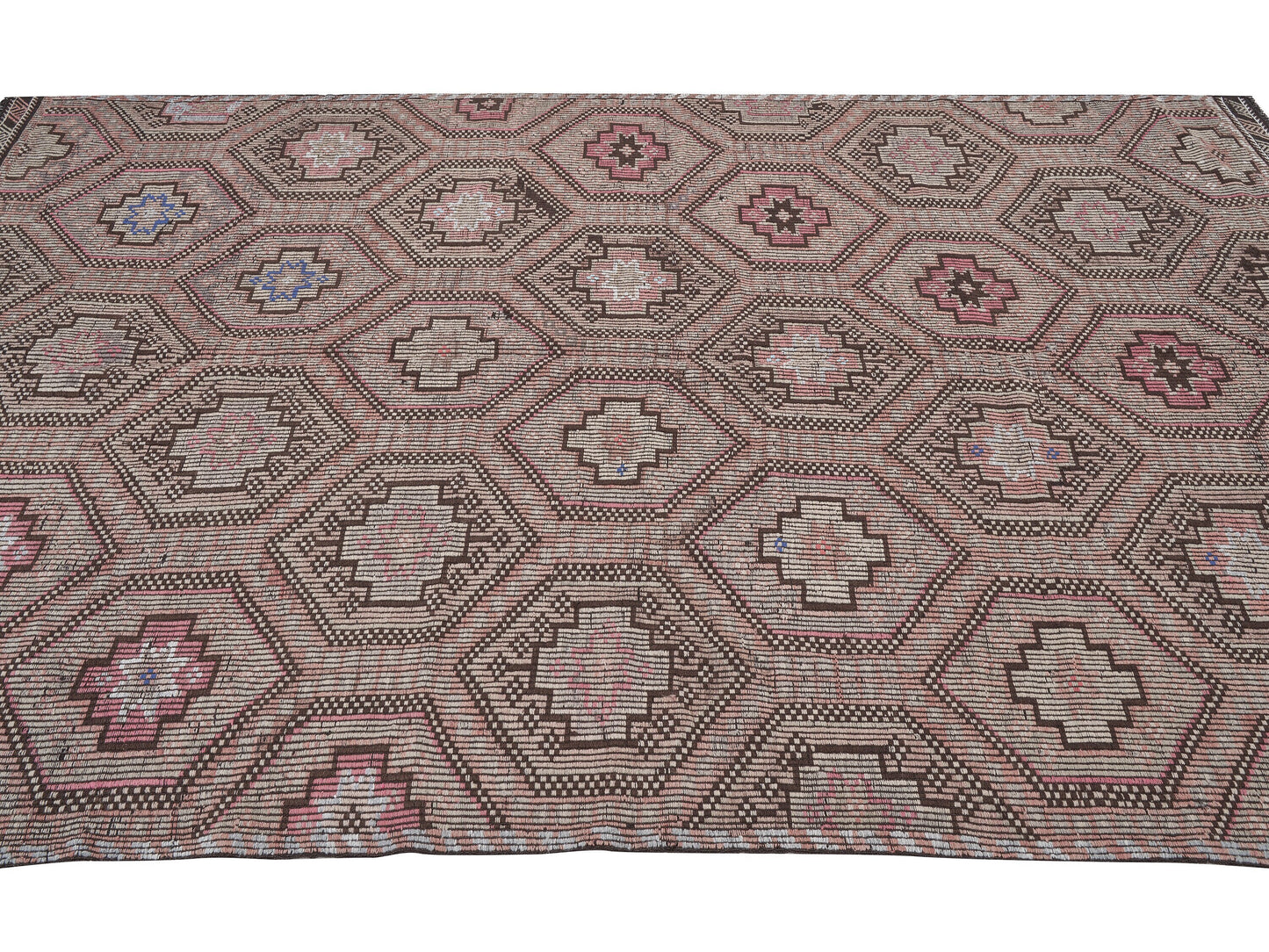 Bohemian Kilim Rug, Turkish Kilim, Vintage Kilim, Handmade Eclectic Muted Kilim Rug, Area Rug, Turkish Kilim Rug, Kilim Rug 6x10, 11196