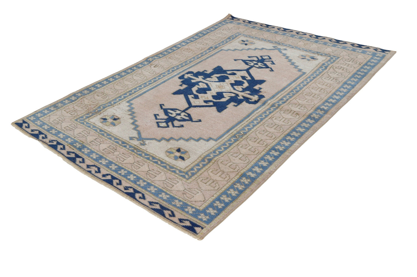 Orient Oushak Rug, Small Area Rug, 5x6 Rug, Vintage Turkish Oushak Rug, Anatolia Carpet rug, Handmade Wool Rug Made in Turkey 1970's , 10072
