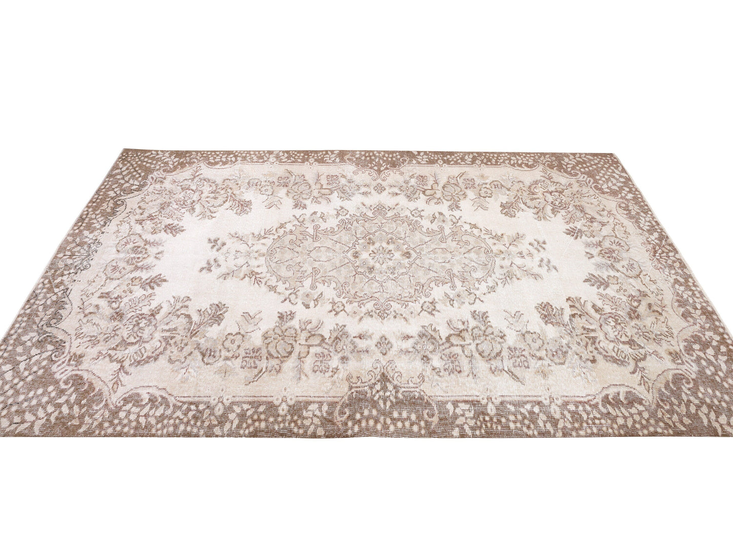 Oushak Rug, Turkish Handmade Area Rug, Vintage Unique Rustic Rug, Turkey Rug, Neutral Rug, Primitive Rug, Kid Room Rug, Rug 5x9, 10390