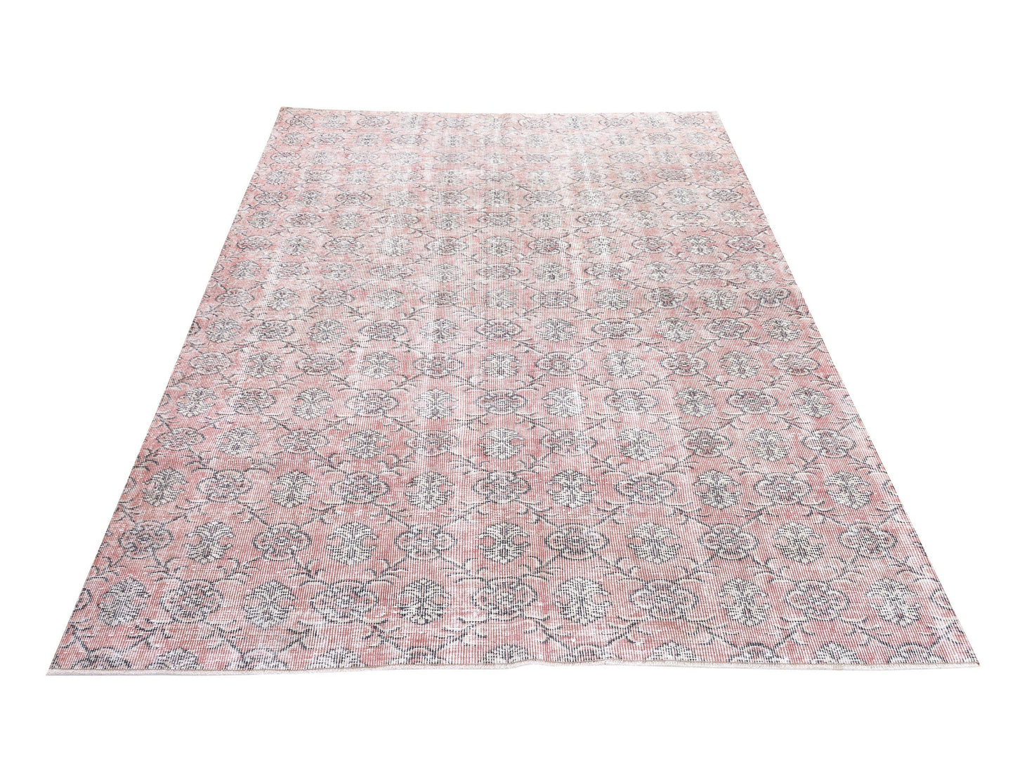 Turkish Rug, Vintage Handmade Anatolia Rug, Oushak Rug, Neutral Area Rug,Turkey Rug, Entryway Rug, Bohemian Eclectic Rug, Rug 6x9, 10386