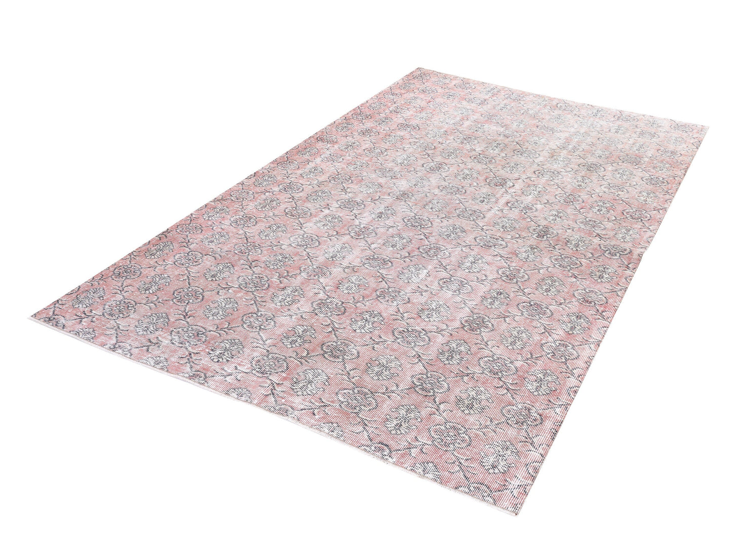 Turkish Rug, Vintage Handmade Anatolia Rug, Oushak Rug, Neutral Area Rug,Turkey Rug, Entryway Rug, Bohemian Eclectic Rug, Rug 6x9, 10386