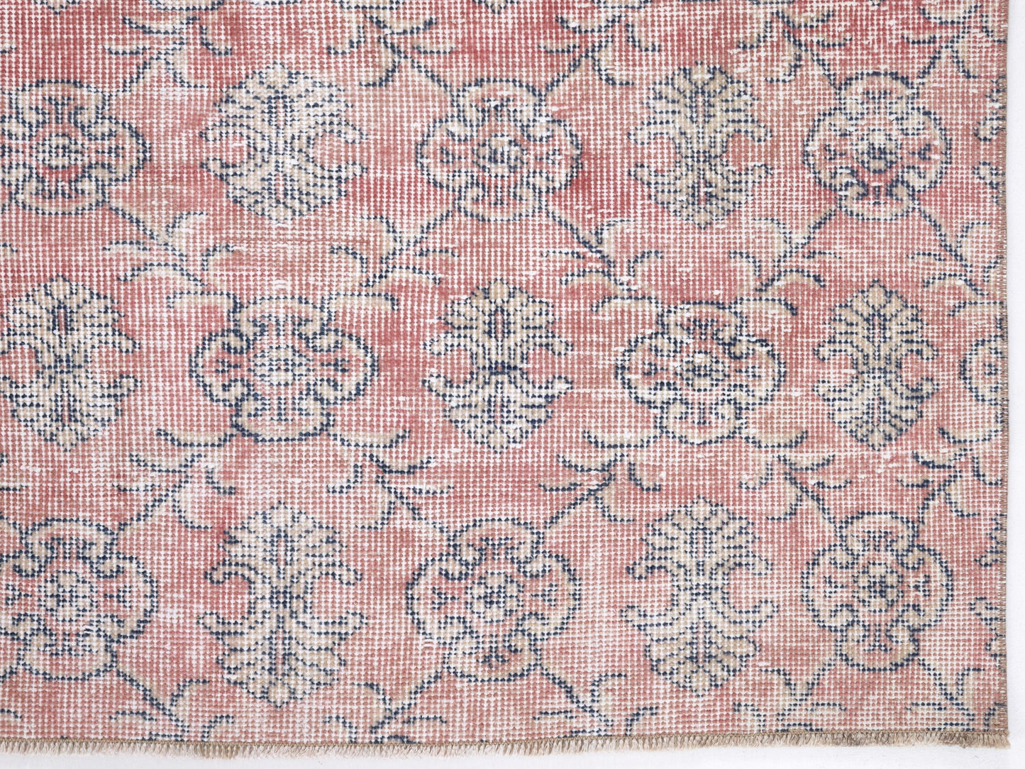 Turkish Rug, Vintage Handmade Anatolia Rug, Oushak Rug, Neutral Area Rug,Turkey Rug, Entryway Rug, Bohemian Eclectic Rug, Rug 6x9, 10386