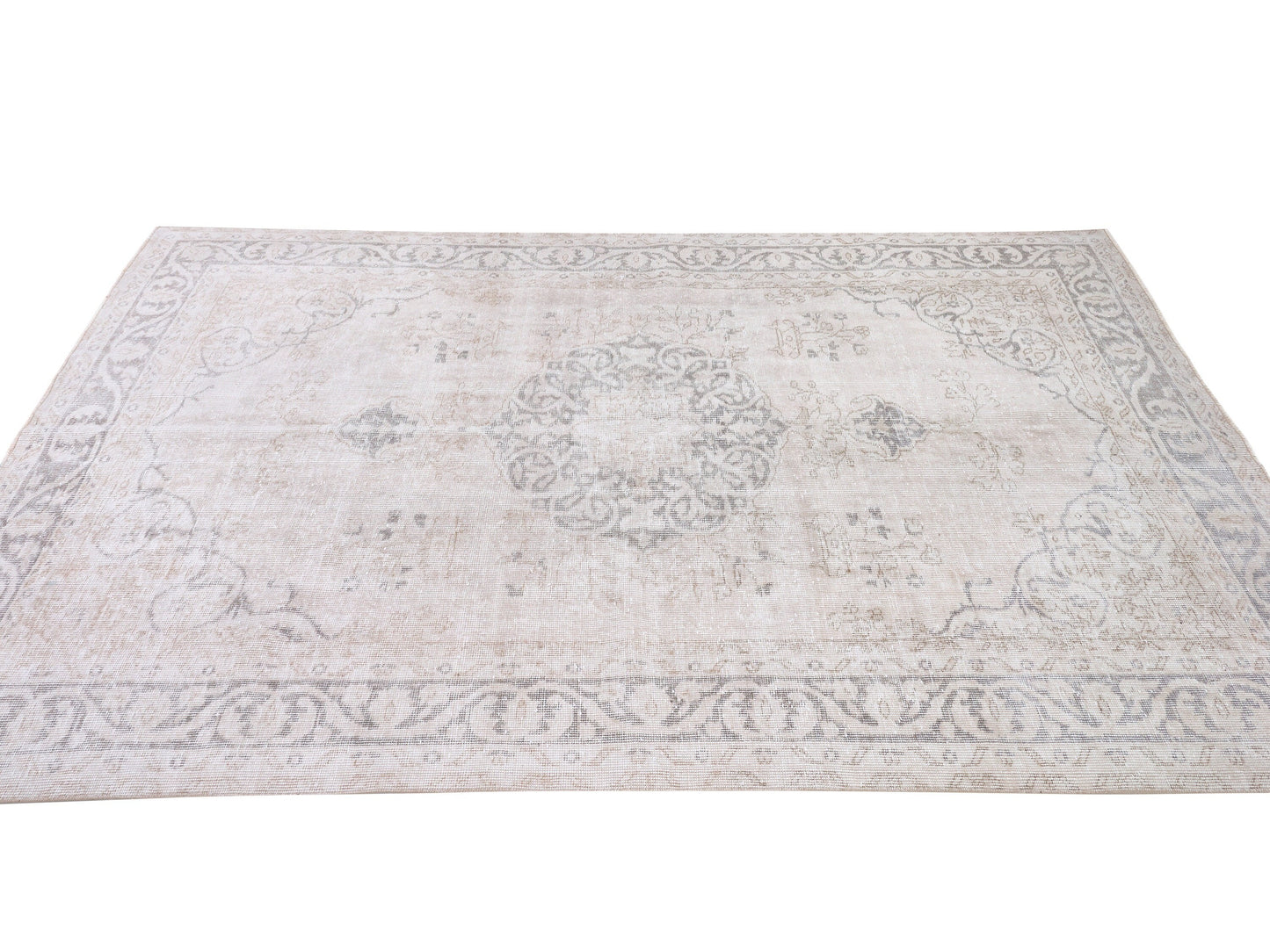 Neutral Rug, Vintage Oushak Rug, Turkish Area Rug, Handmade Unique Faded Rug, Living Room Rug, Turkey Rug, Rug 5x8, Carpet Rug, 10438