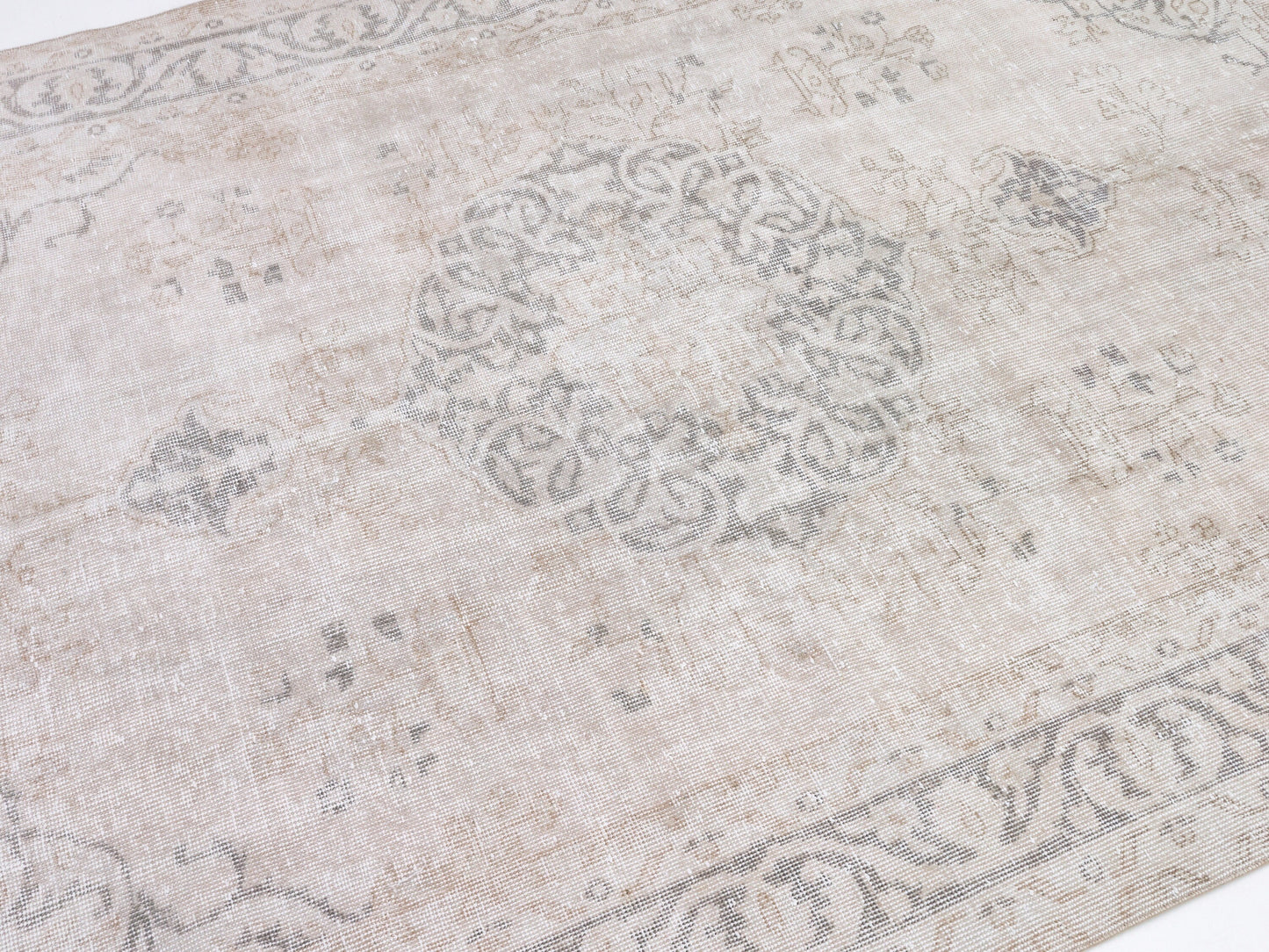 Neutral Rug, Vintage Oushak Rug, Turkish Area Rug, Handmade Unique Faded Rug, Living Room Rug, Turkey Rug, Rug 5x8, Carpet Rug, 10438