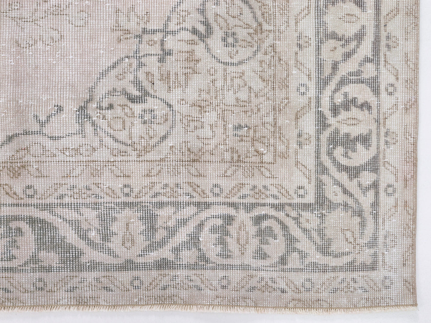 Neutral Rug, Vintage Oushak Rug, Turkish Area Rug, Handmade Unique Faded Rug, Living Room Rug, Turkey Rug, Rug 5x8, Carpet Rug, 10438