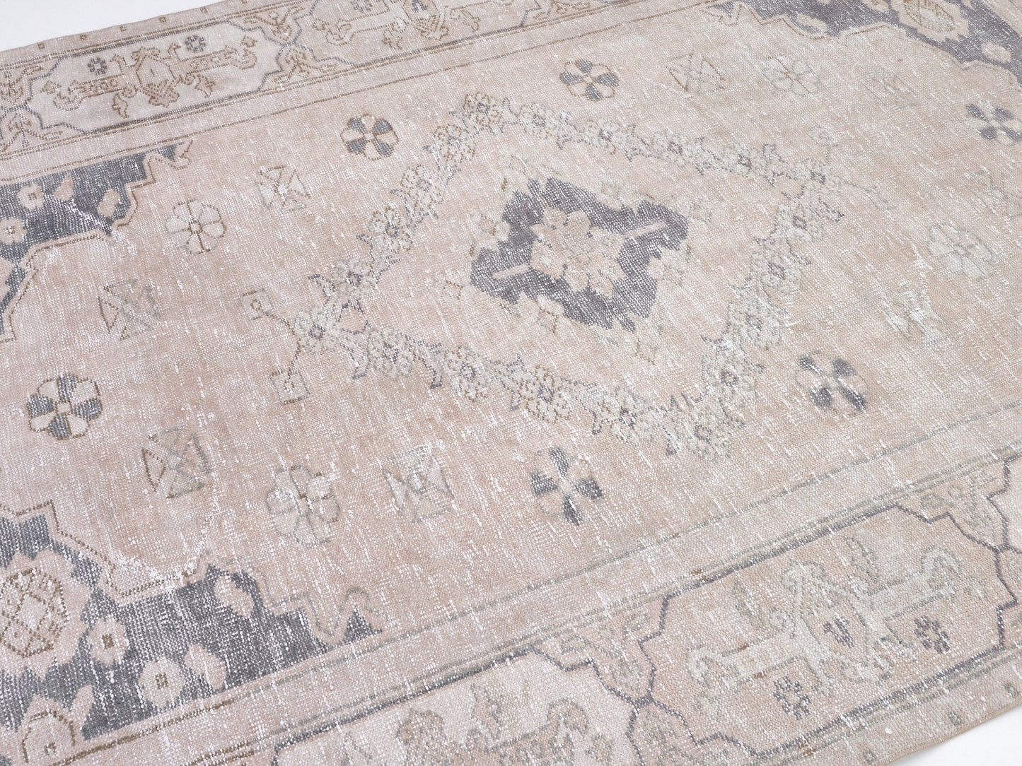 Vintage Rug, Turkish Oushak Rug, Handmade Area Muted Rug, Neutral Floor Rug, Scandinavian Rug, Living Room Rug, Turkey Rug, Rug 6x9, 10467