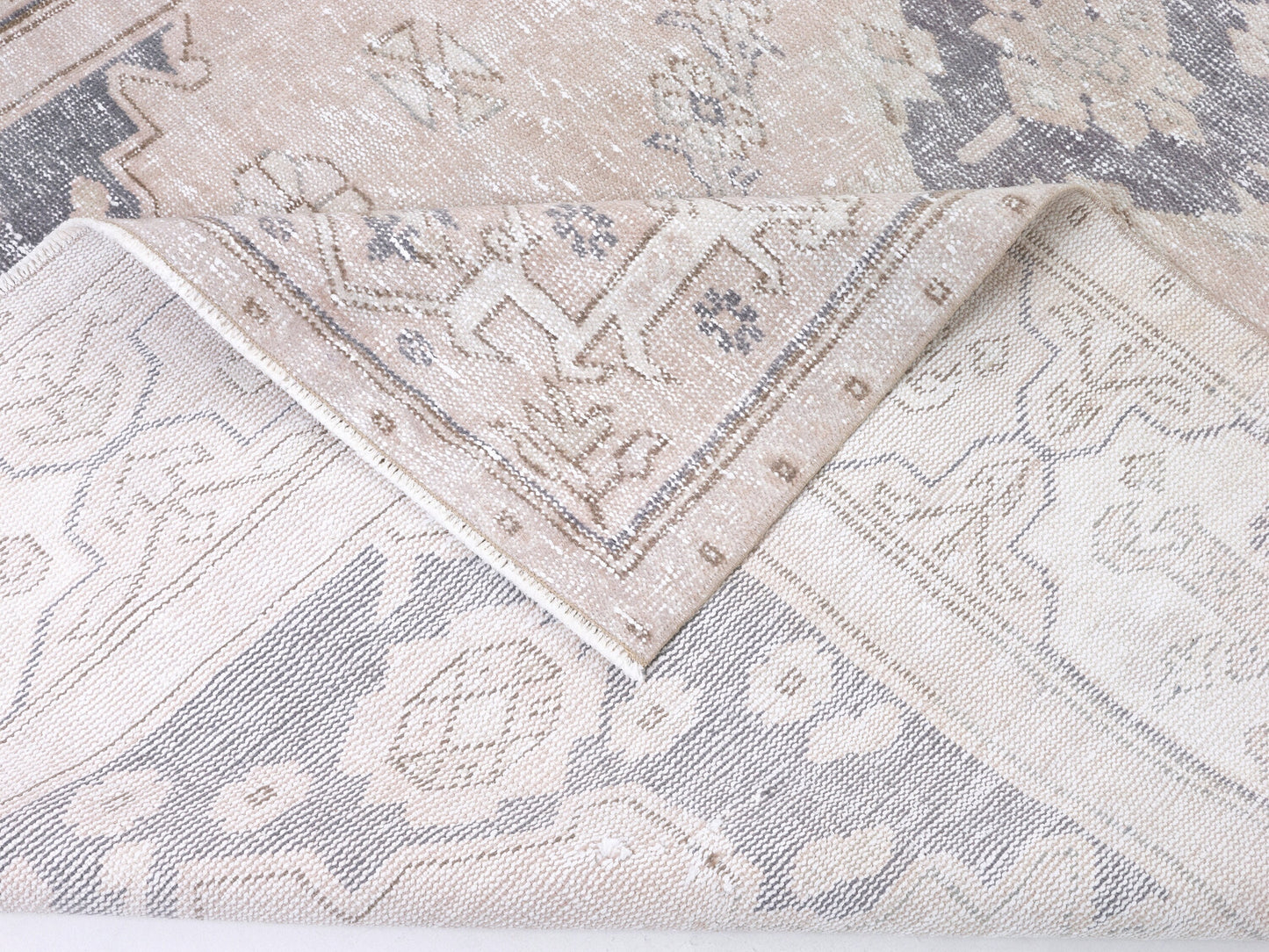 Vintage Rug, Turkish Oushak Rug, Handmade Area Muted Rug, Neutral Floor Rug, Scandinavian Rug, Living Room Rug, Turkey Rug, Rug 6x9, 10467