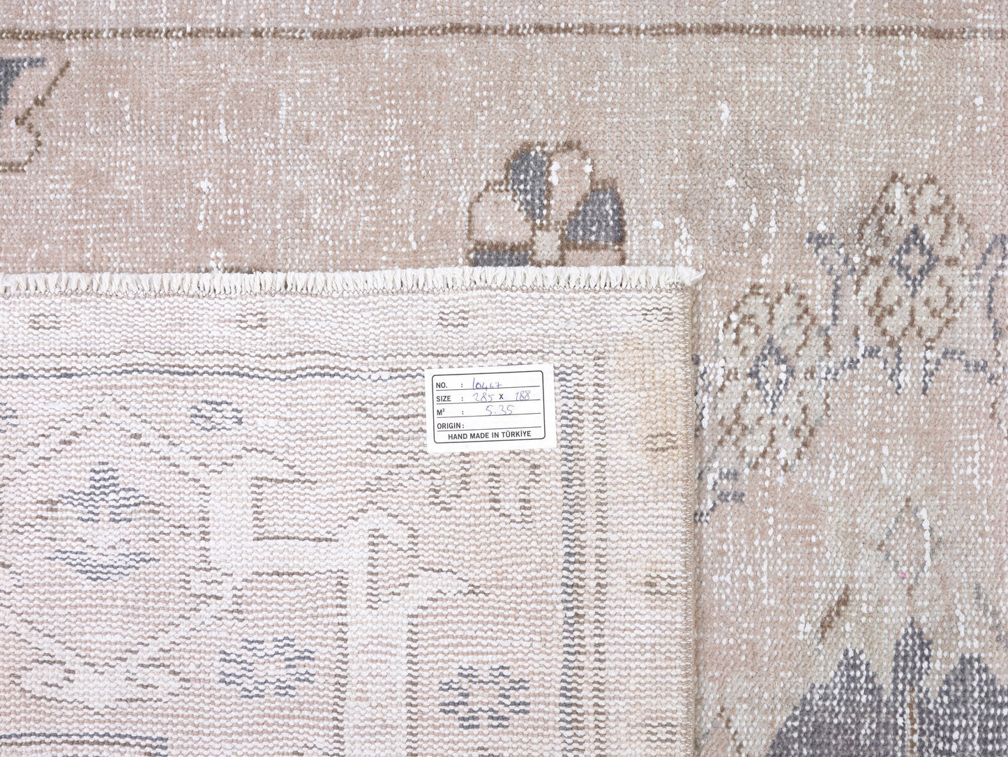 Vintage Rug, Turkish Oushak Rug, Handmade Area Muted Rug, Neutral Floor Rug, Scandinavian Rug, Living Room Rug, Turkey Rug, Rug 6x9, 10467