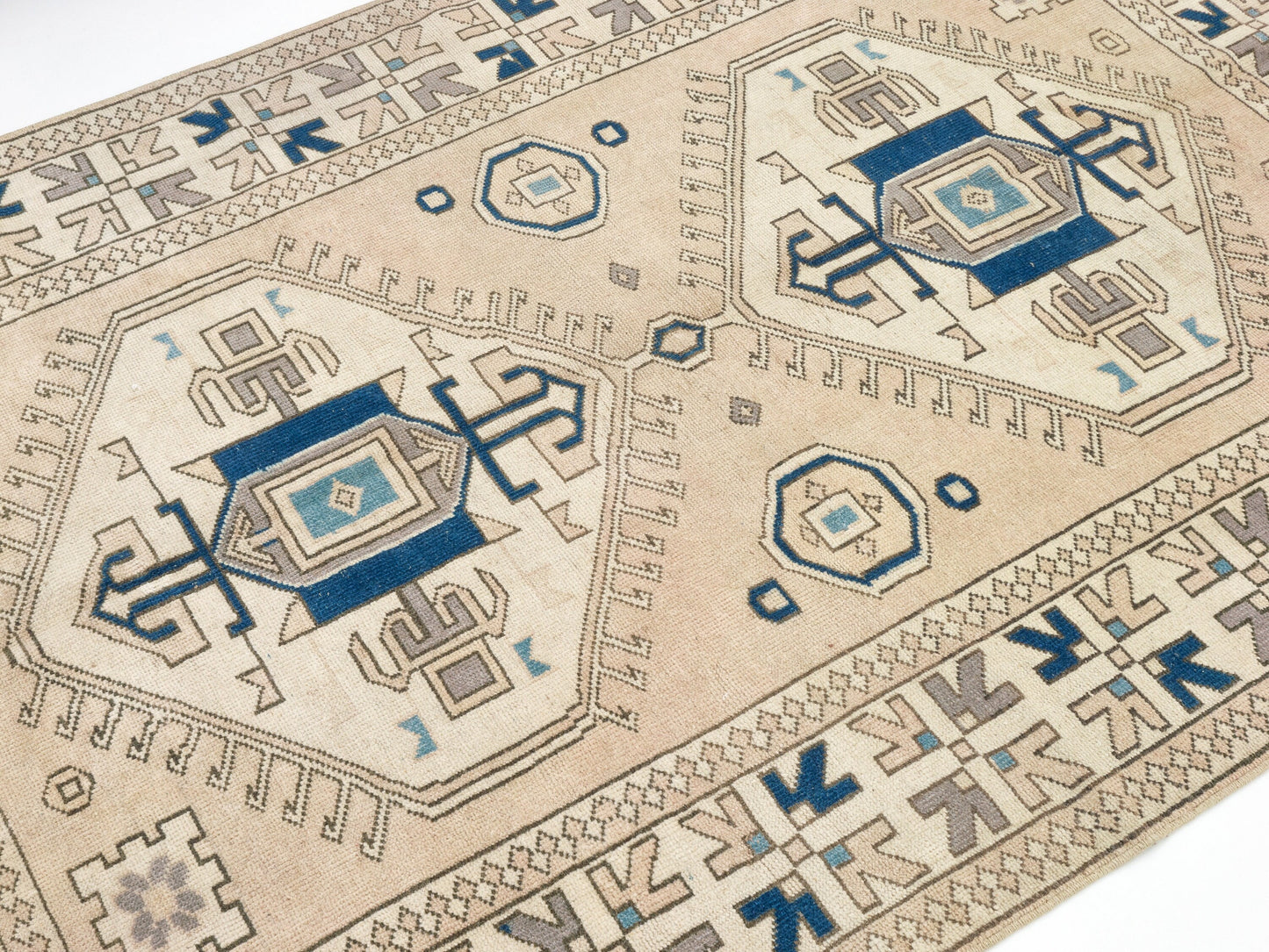 Bohemian Oushak Rug, Bedroom Rug, Turkish Rug, Handmade Vintage Eclectic Rug, Area Floor Rug, Rug 5x7, Carpet Rug, Vintage Carpet Rug, 9047