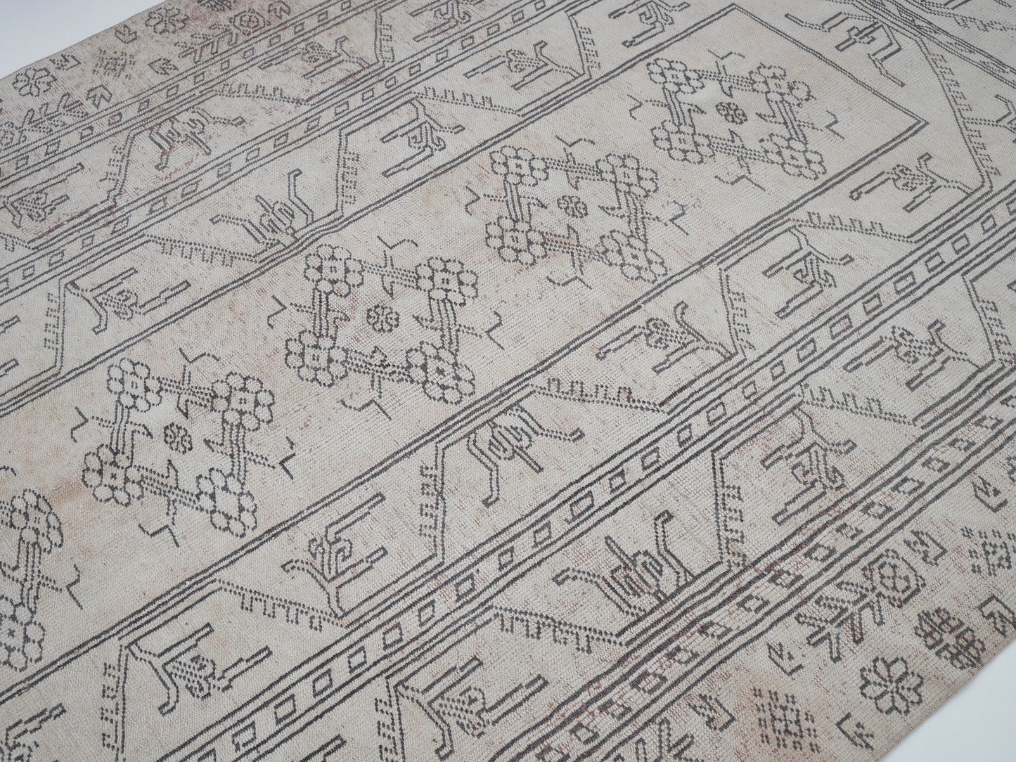 Rug 5x7, Turkish Unique Rug, Handmade Rug, Oushak Faded Rug, Neutral Muted Rug, Vintage Antique Rug, Area Rug, Carpet Rug, Turkey Rug, 10506