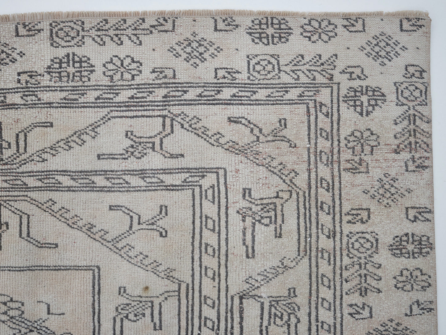 Rug 5x7, Turkish Unique Rug, Handmade Rug, Oushak Faded Rug, Neutral Muted Rug, Vintage Antique Rug, Area Rug, Carpet Rug, Turkey Rug, 10506