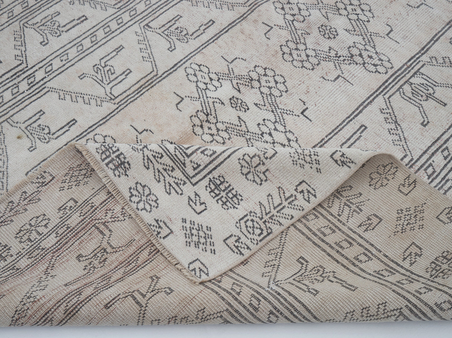 Rug 5x7, Turkish Unique Rug, Handmade Rug, Oushak Faded Rug, Neutral Muted Rug, Vintage Antique Rug, Area Rug, Carpet Rug, Turkey Rug, 10506