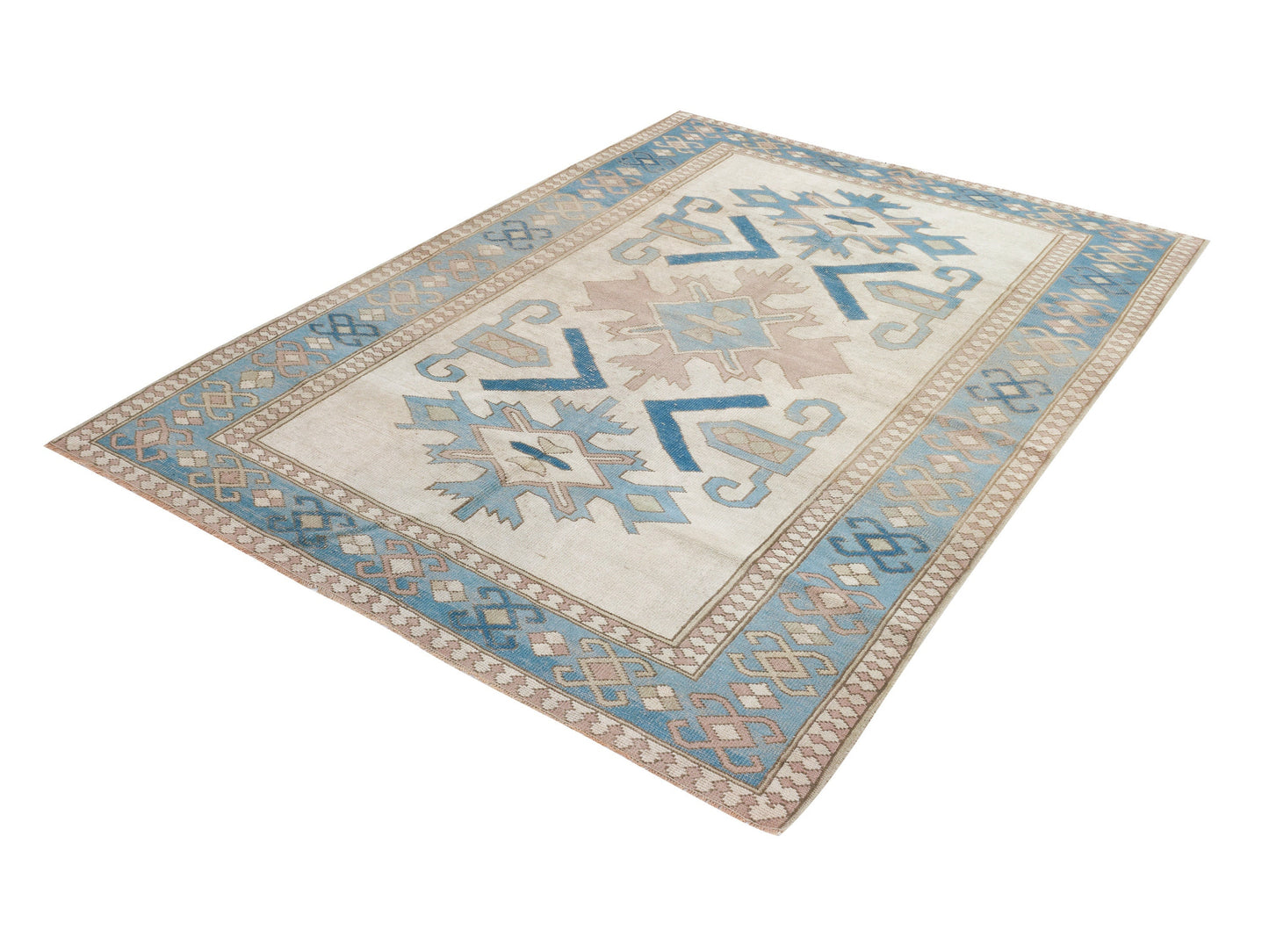 Handmade Anatolia Rug, Office Rug, Turkish Oushak Rug, Vintage Rug, Neutral Muted Rug, Carpet Rug, Rug 6x8, Area Rug, Turkish Carpet, 9105