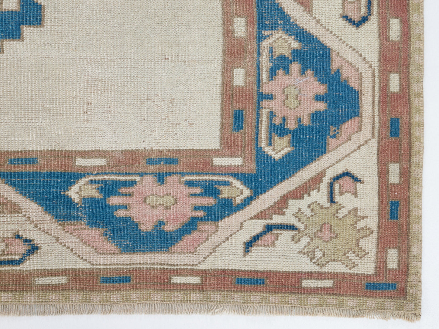 Handmade Rug, Area Old Rug, Vintage Oushak Rug, Turkish Bohemian Unique Rug, Neutral Eclectic Rug, Office Rug, Carpet Rug, Rug 5x6, 9503