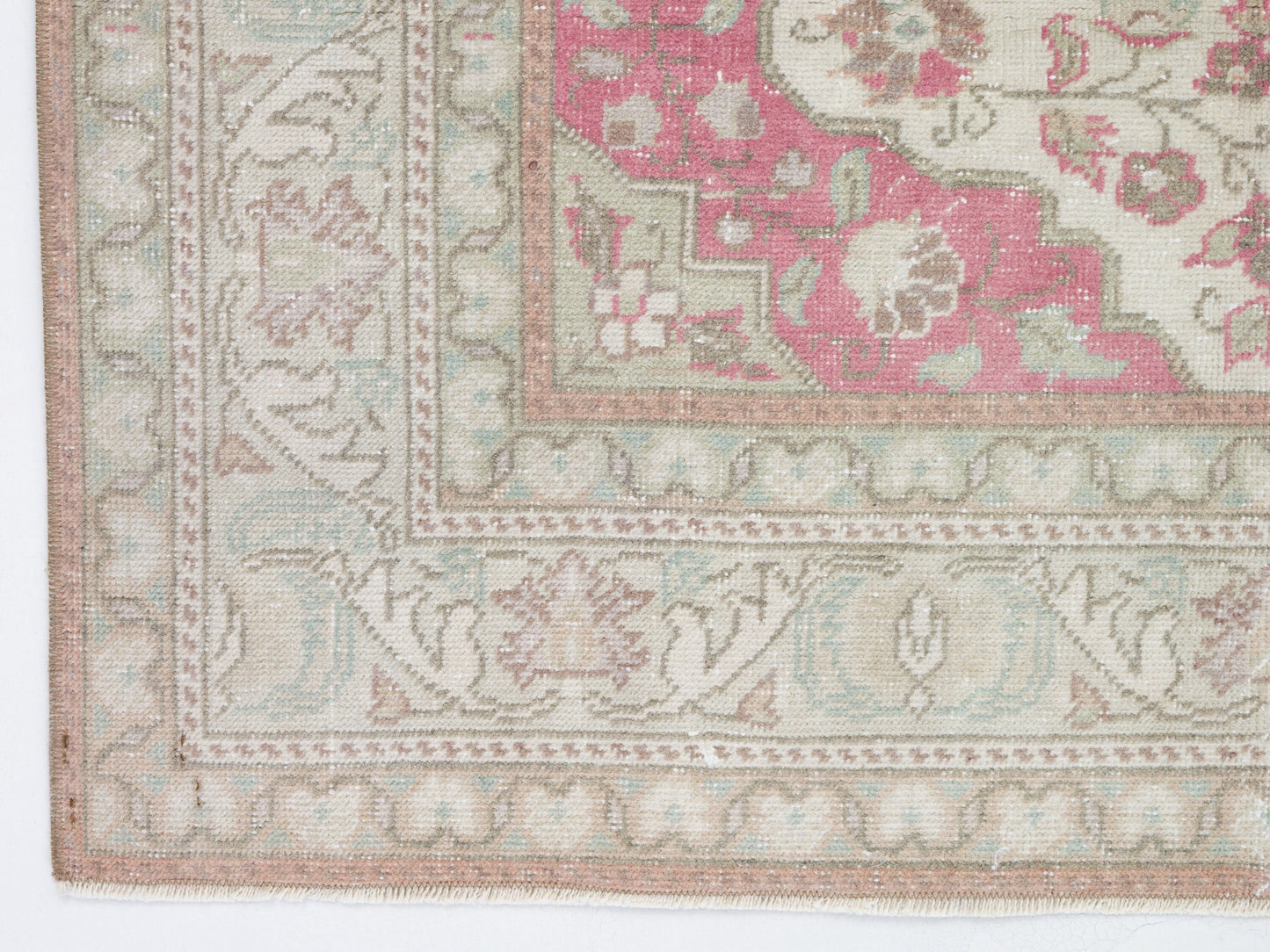 Oushak Rug 4x6, Handmade Faded Rug, Turkish Vintage Rug, Living Room Rug, Area Anatolia Rug, Neutral Rug, Bohemian Eclectic Rug, 10551