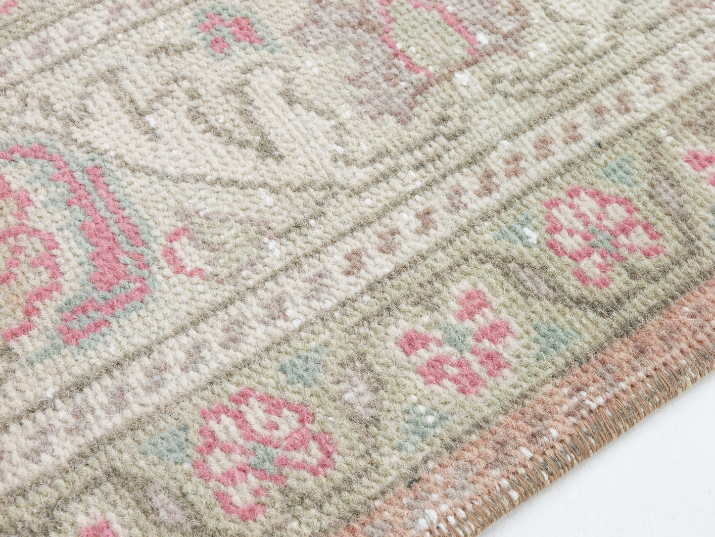 Oushak Rug 4x6, Handmade Faded Rug, Turkish Vintage Rug, Living Room Rug, Area Anatolia Rug, Neutral Rug, Bohemian Eclectic Rug, 10551