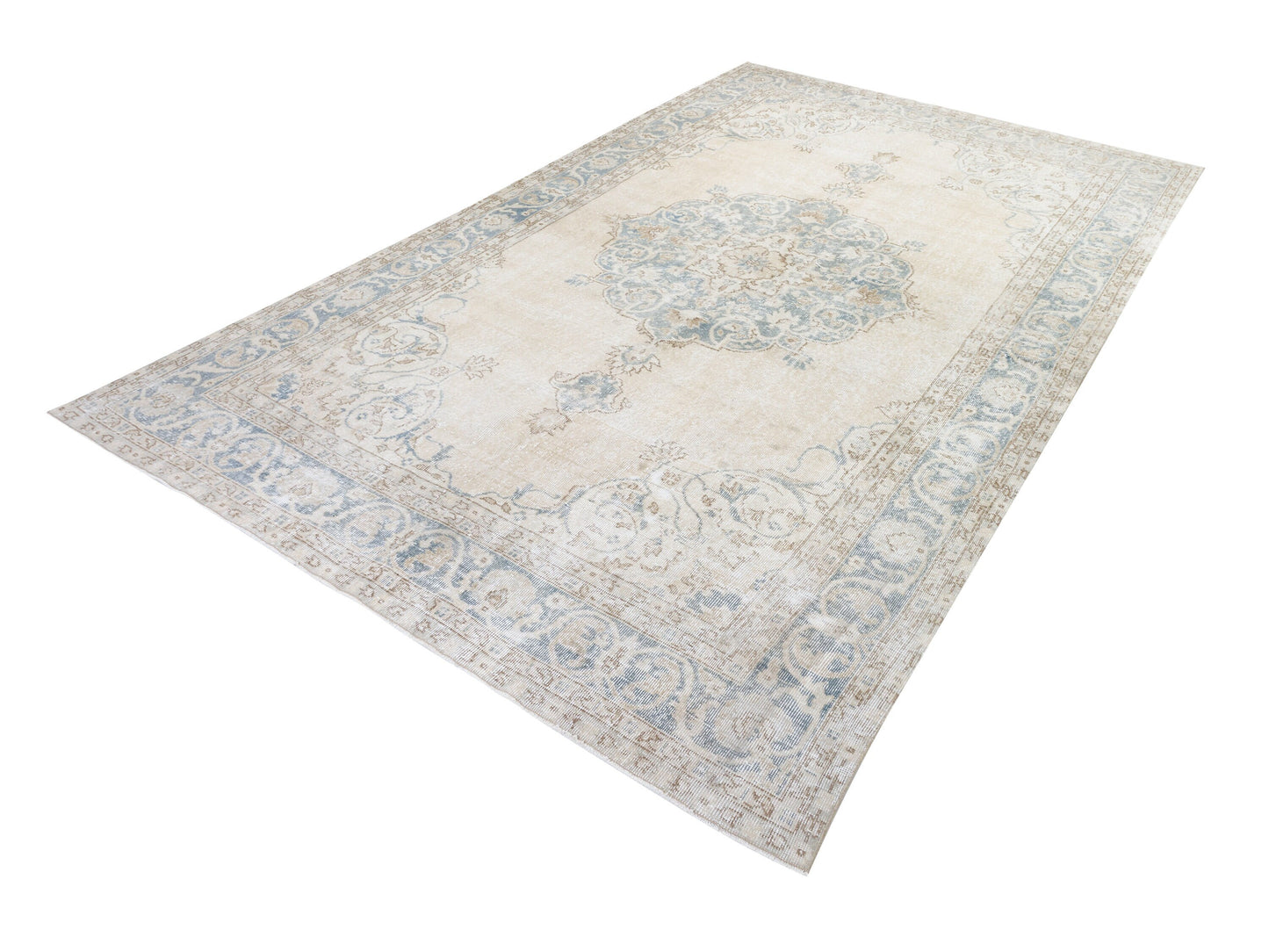 Oushak Rug, Vintage Rug, Living Room Rug, Rug 7x11, Turkish Handmade Unique Rug,Neutral Floor Rug, Area Antique Rug, Scandinavian Rug, 11015