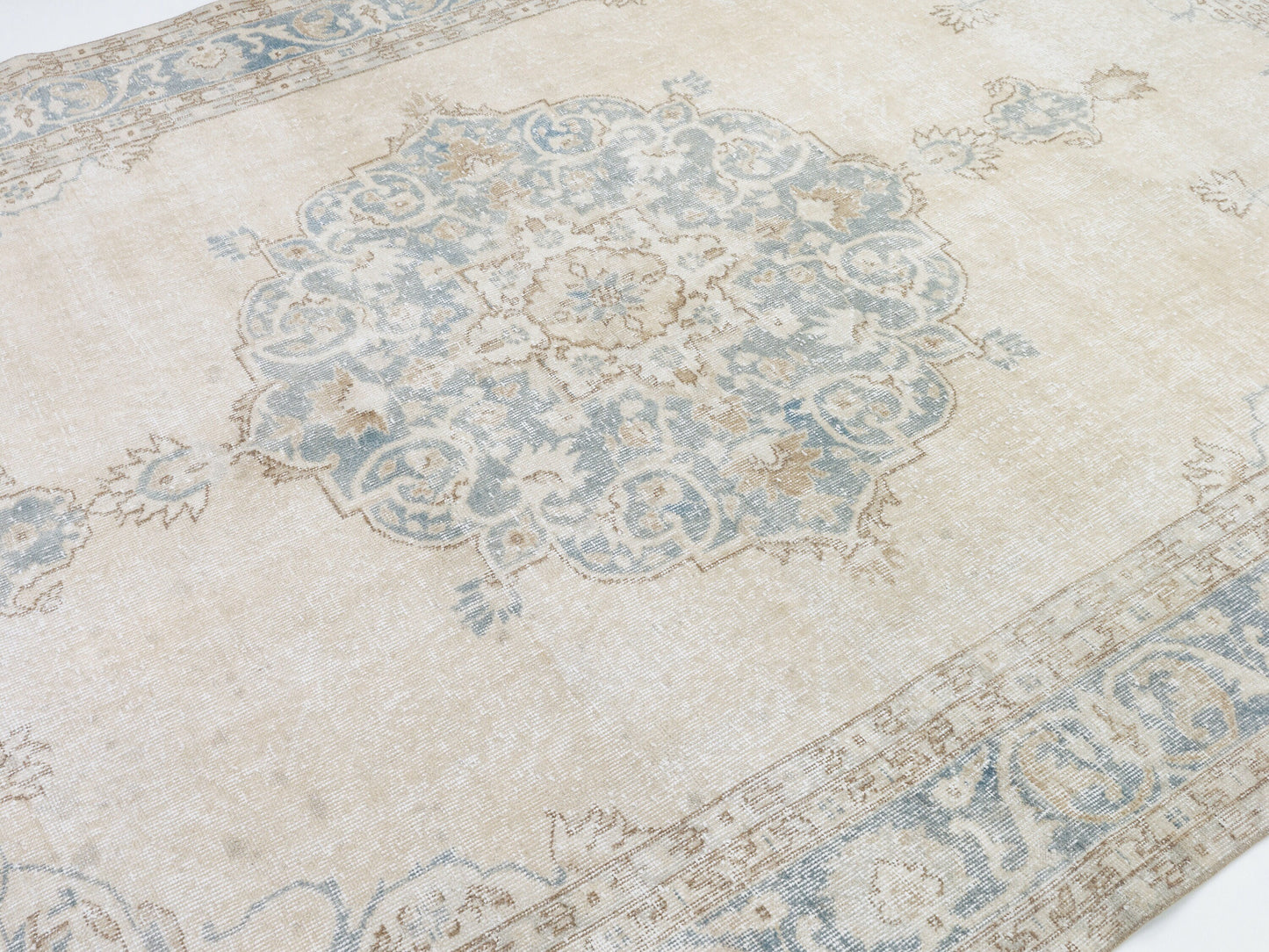 Oushak Rug, Vintage Rug, Living Room Rug, Rug 7x11, Turkish Handmade Unique Rug,Neutral Floor Rug, Area Antique Rug, Scandinavian Rug, 11015