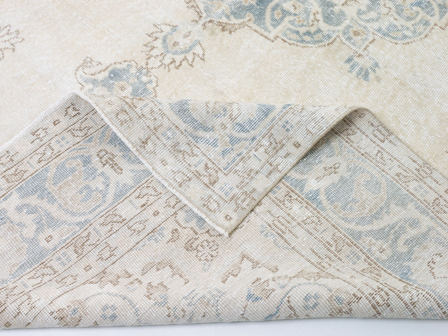 Oushak Rug, Vintage Rug, Living Room Rug, Rug 7x11, Turkish Handmade Unique Rug,Neutral Floor Rug, Area Antique Rug, Scandinavian Rug, 11015