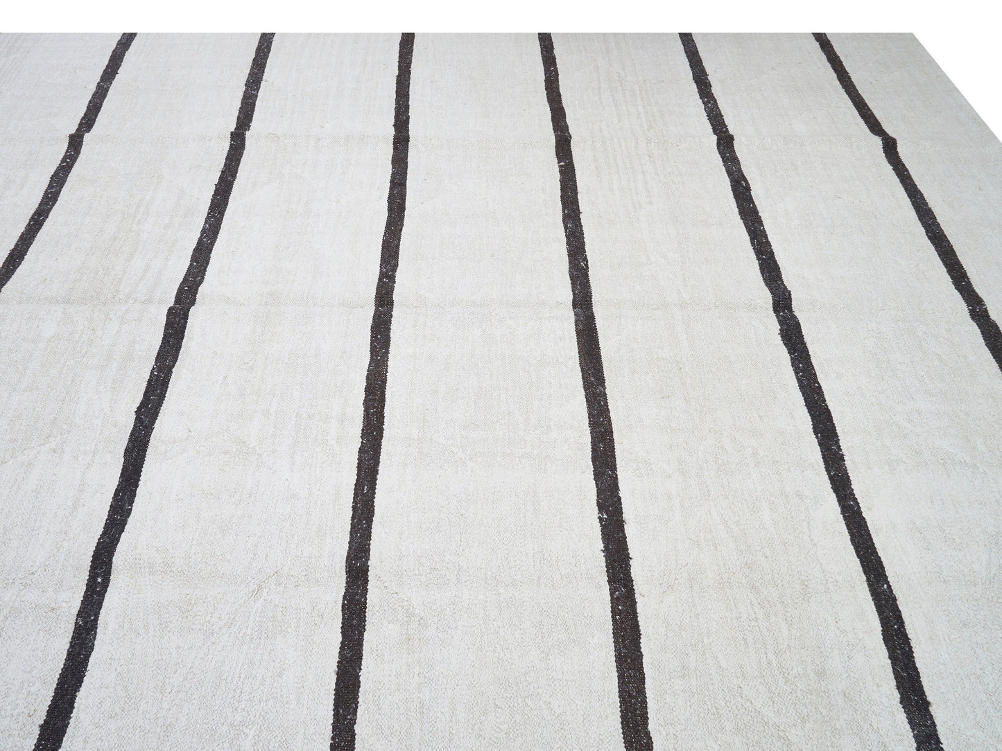 Kilim rug White 9x12, Handmade Turkish Vintage Kilim rug, White Plain Large Oversize Rug, Vintage White Hemp Kilim Rug, Contemporary, 12168