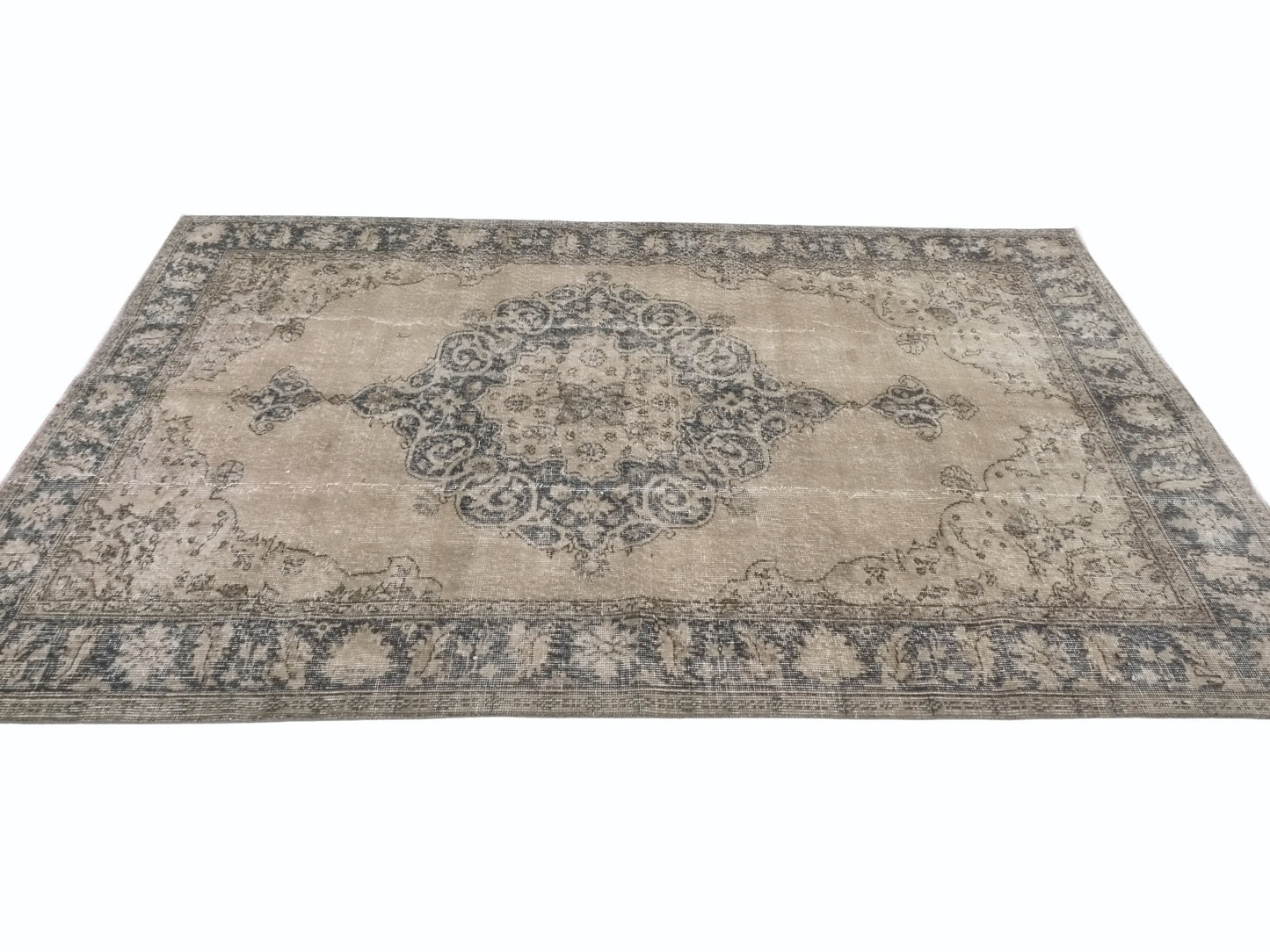 Medallion Oushak Rug, Turkish rug, Vintage Rug, Area rug, Carpet rug, Wool rug, Bedroom rug, Entryway rug, Handmade rug, 5x9 Rug, 9575
