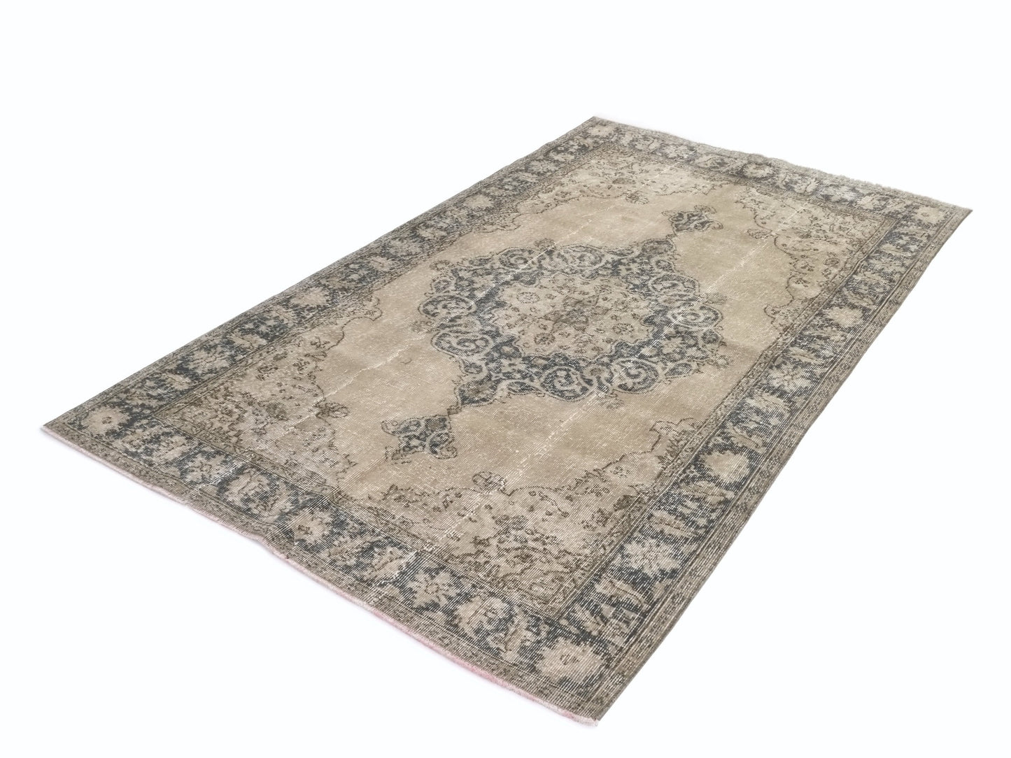 Medallion Oushak Rug, Turkish rug, Vintage Rug, Area rug, Carpet rug, Wool rug, Bedroom rug, Entryway rug, Handmade rug, 5x9 Rug, 9575