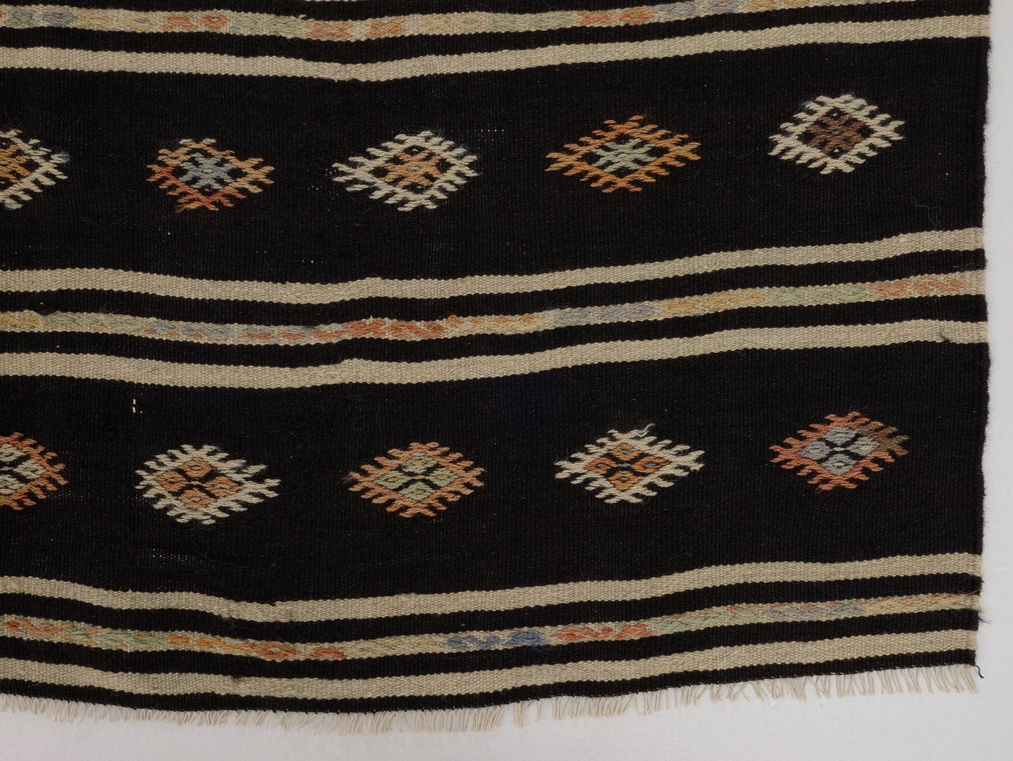 Kilim Rug 6x10, Turkish Kilim, Vintage Kilim, Handmade Unique Black Kilim Rug, Eclectic Rug, Rug Kilim, Entryway Rug, Flat Weave Rug, 10516