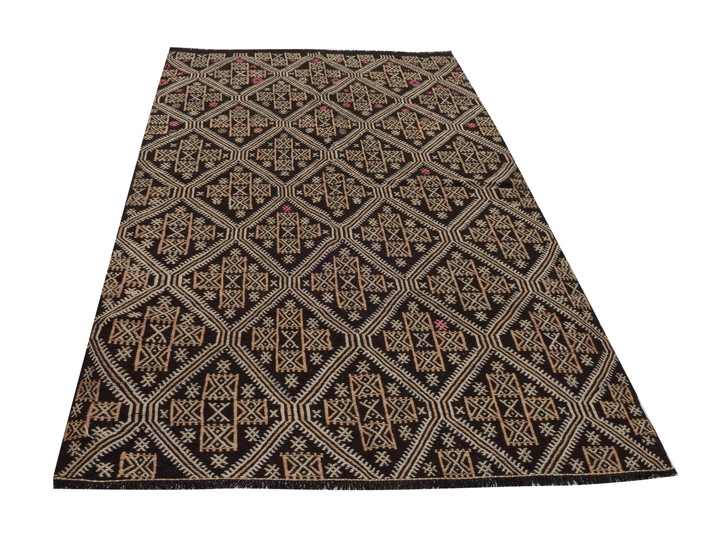 Kilim Rug 5x9, Vintage Kilim, Handmade Anatolia Kilim Rug, Neutral Rug, Turkish Kilim, Turkish Bohemian Kilim Rug, Office Rug, 10512