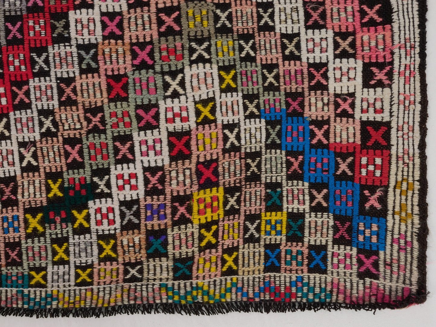Vintage Kilim, Handmade Unique Colorful Kilim Rug, Turkish Kilim, Bohemian Eclectic Kilim Rug, Rug Kilim, Bedroom Rug, Kilim Rug 6x9, 10514
