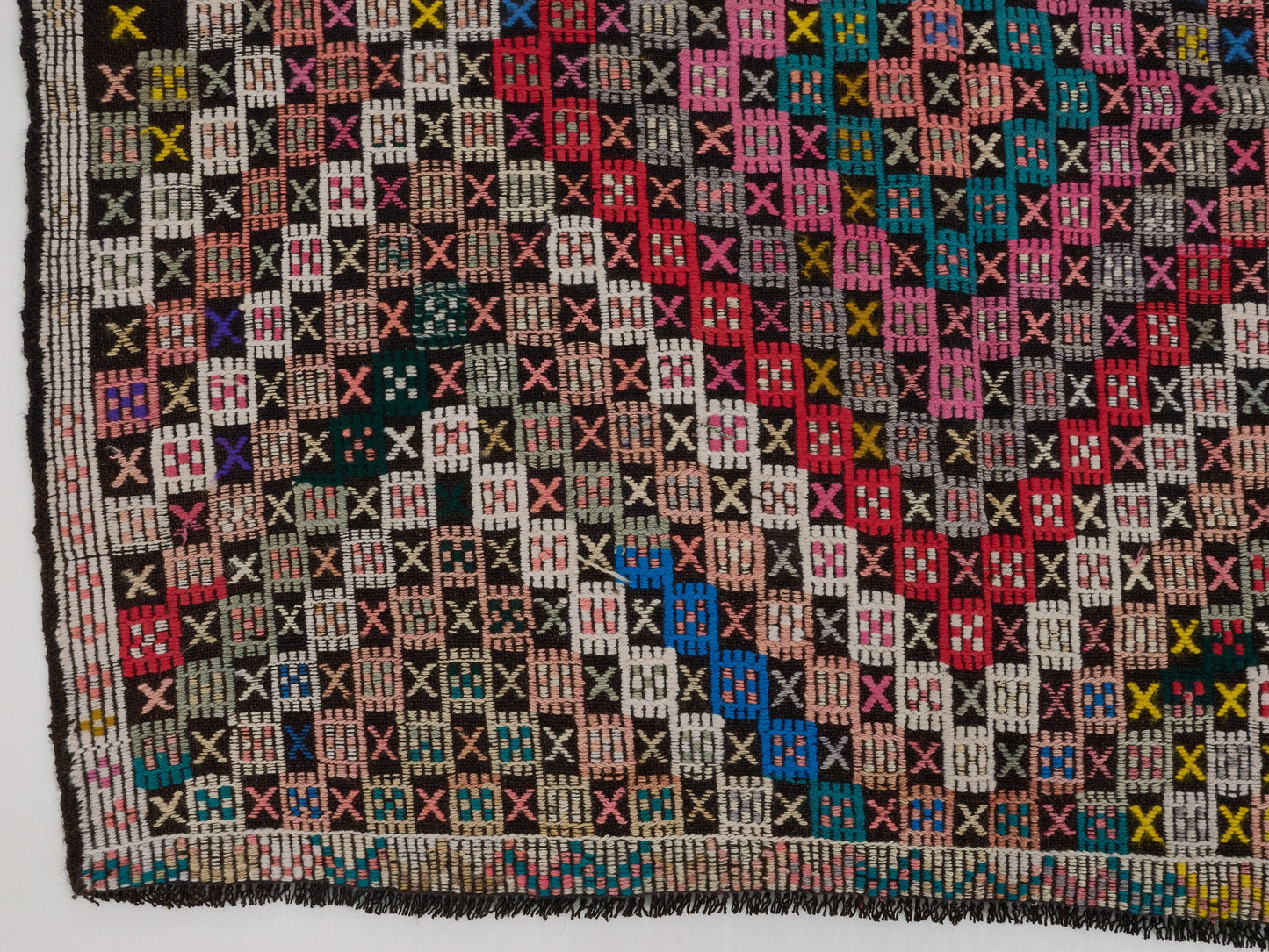 Vintage Kilim, Handmade Unique Colorful Kilim Rug, Turkish Kilim, Bohemian Eclectic Kilim Rug, Rug Kilim, Bedroom Rug, Kilim Rug 6x9, 10514