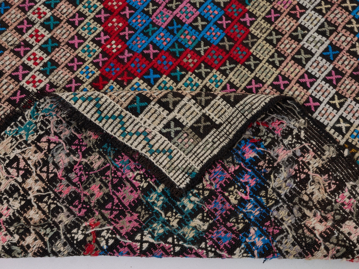 Vintage Kilim, Handmade Unique Colorful Kilim Rug, Turkish Kilim, Bohemian Eclectic Kilim Rug, Rug Kilim, Bedroom Rug, Kilim Rug 6x9, 10514